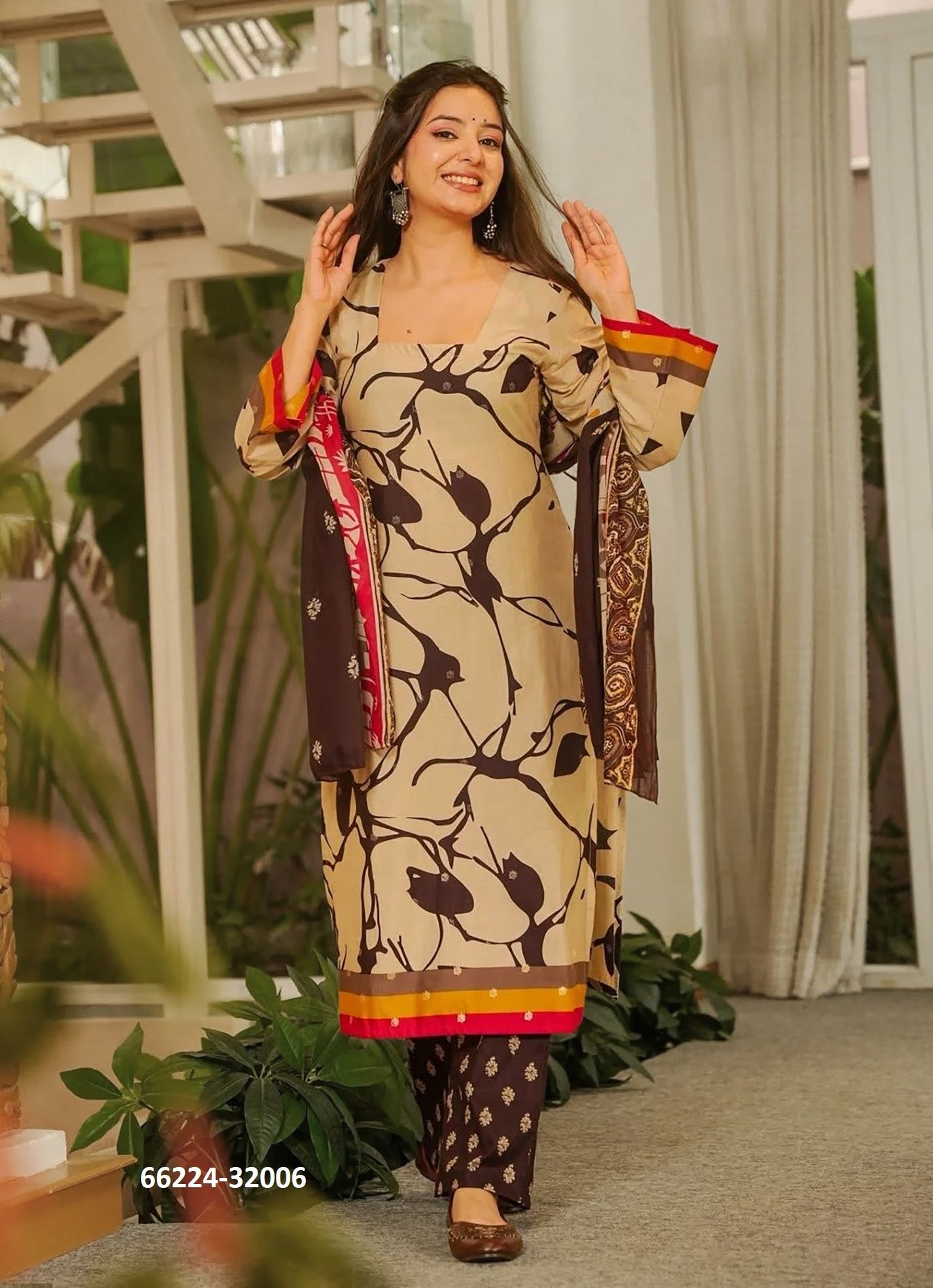 LUCAYA 32 - Catalog # 66224 (Set of 6 Readymade Salwar Suits)