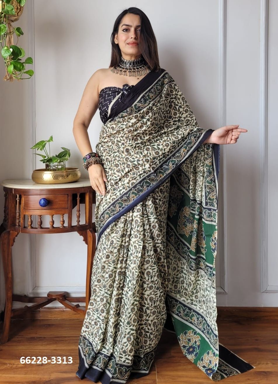 MUL MUL COTTON PRINTS 3 - Catalog # 66228 (Set of 10 Sarees)