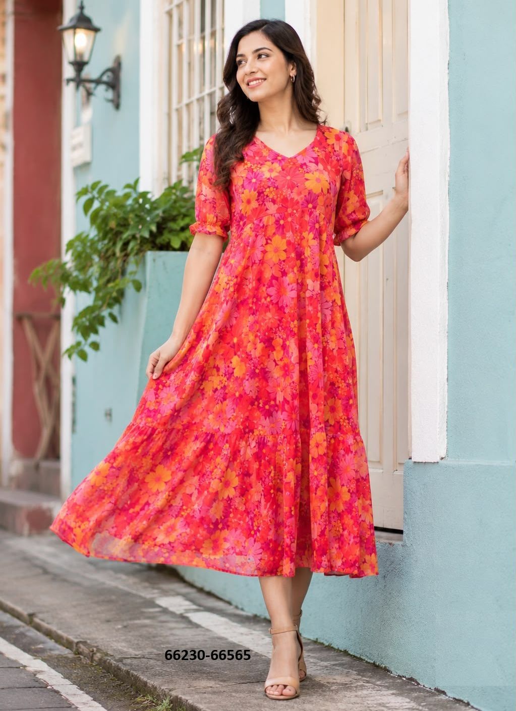 BREEZE - Catalog # 66230 (Set of 6 Readymade Women's Kurtis / Tops) BREEZE - Catalog # 66230 (Set of 6 Readymade Women's Kurtis / Tops)