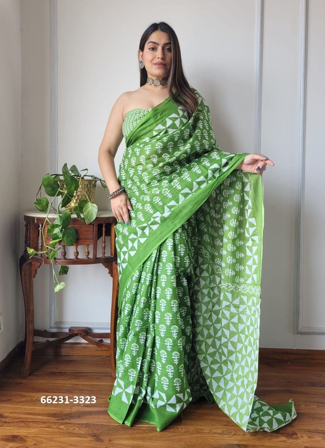 MUL MUL COTTON PRINTS 4 - Catalog # 66231 (Set of 10 Sarees)