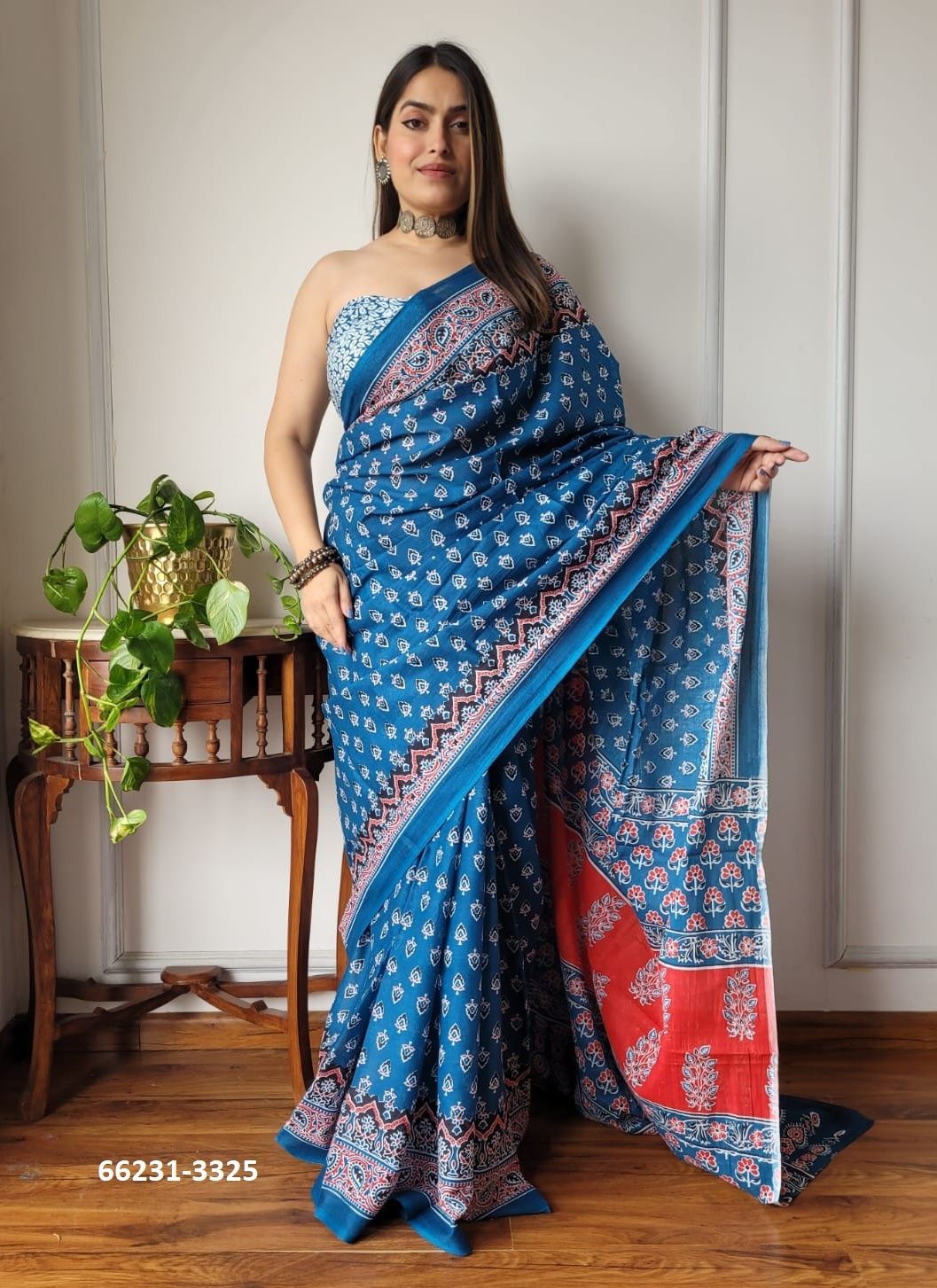 MUL MUL COTTON PRINTS 4 - Catalog # 66231 (Set of 10 Sarees)