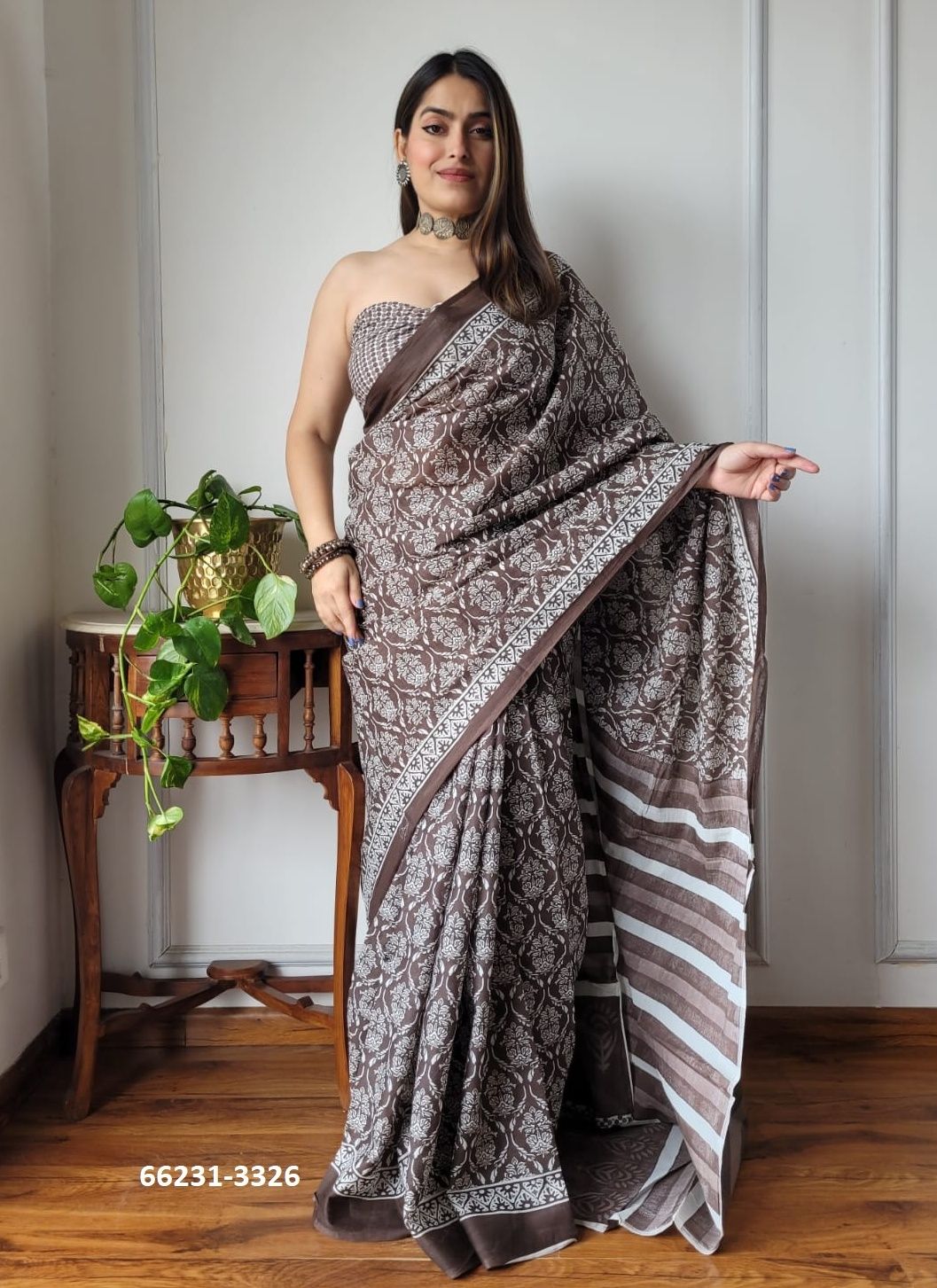 MUL MUL COTTON PRINTS 4 - Catalog # 66231 (Set of 10 Sarees)