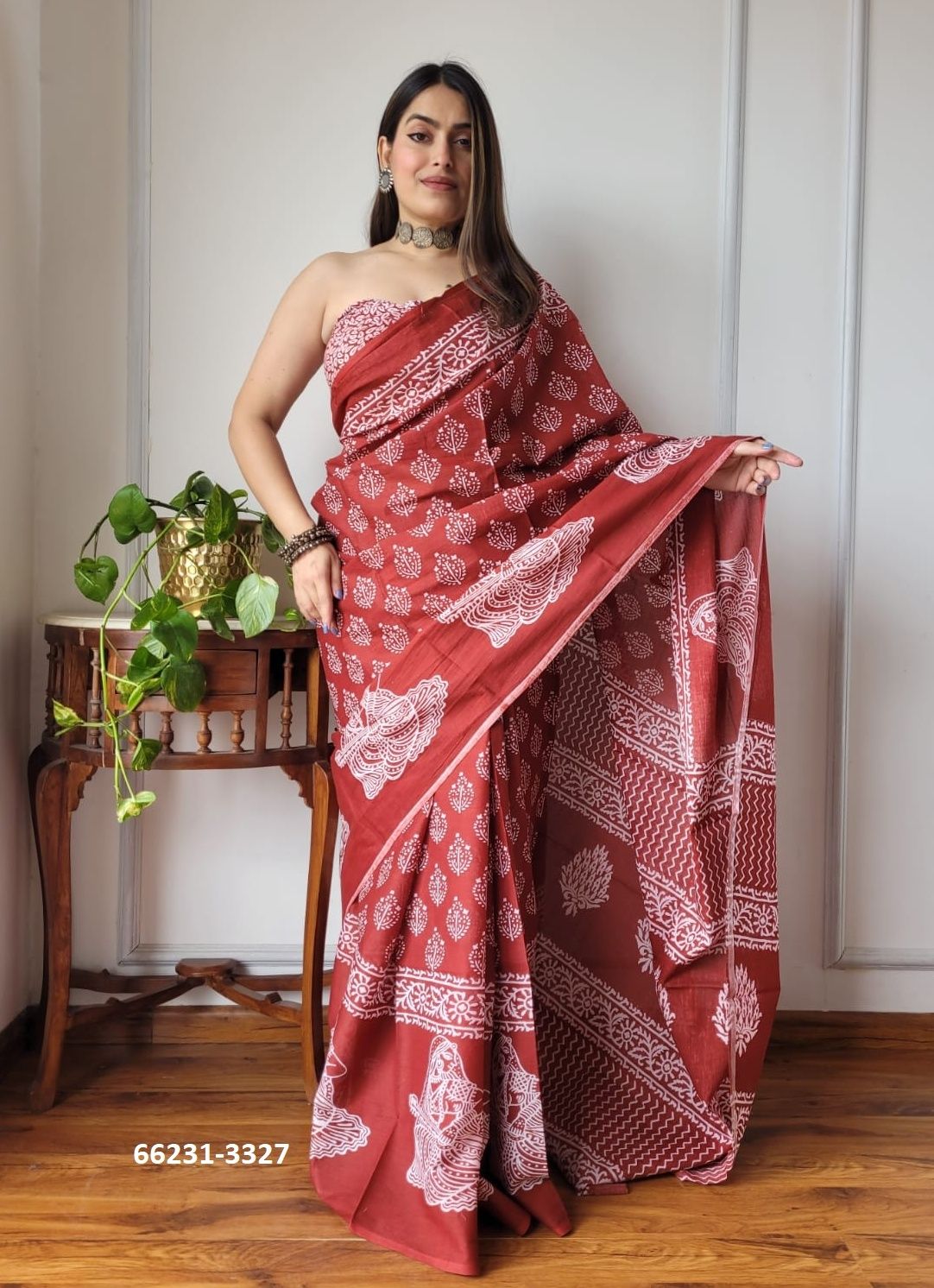 MUL MUL COTTON PRINTS 4 - Catalog # 66231 (Set of 10 Sarees)