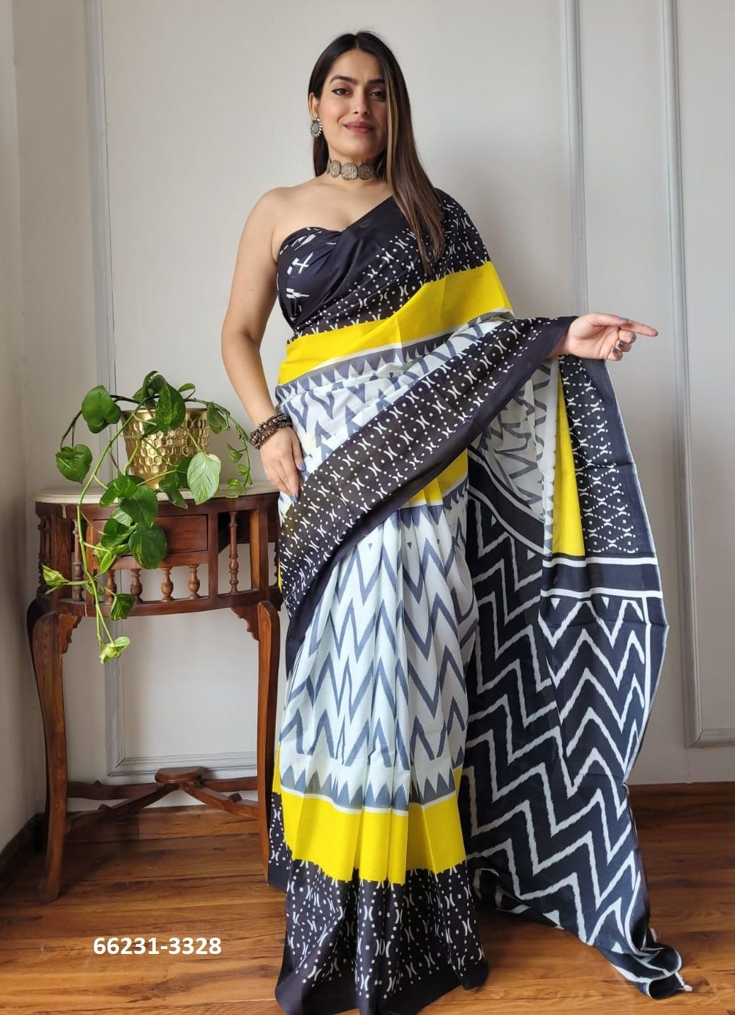 MUL MUL COTTON PRINTS 4 - Catalog # 66231 (Set of 10 Sarees)