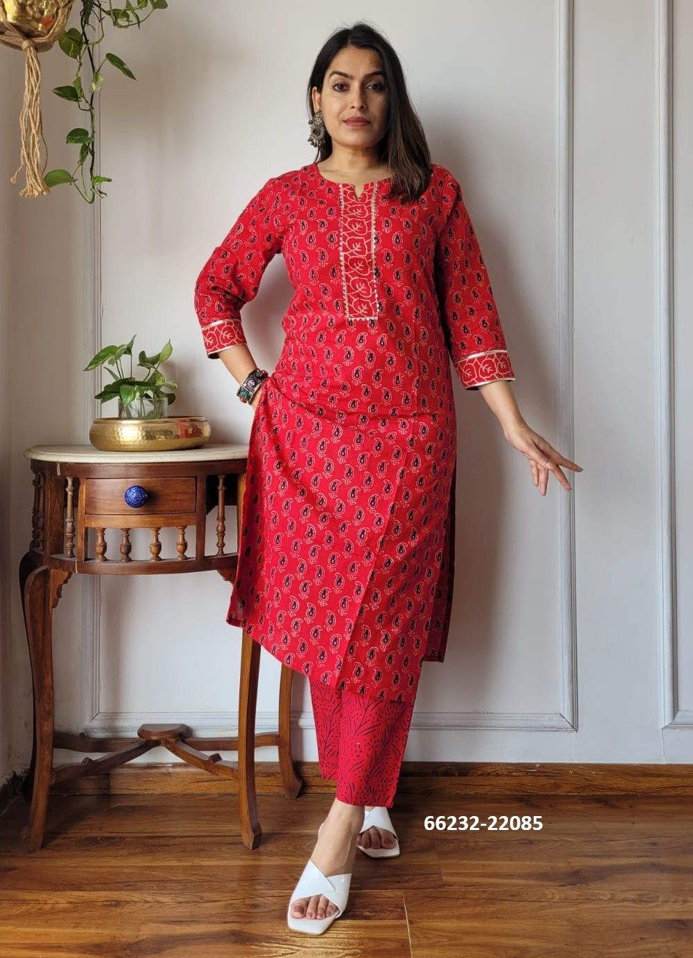 HAND BLOCK PRINTED CO-ORD SETS 4 - Catalog # 66232 (Set of 10 Tops With Bottoms) HAND BLOCK PRINTED CO-ORD SETS 4 - Catalog # 66232 (Set of 10 Tops With Bottoms)