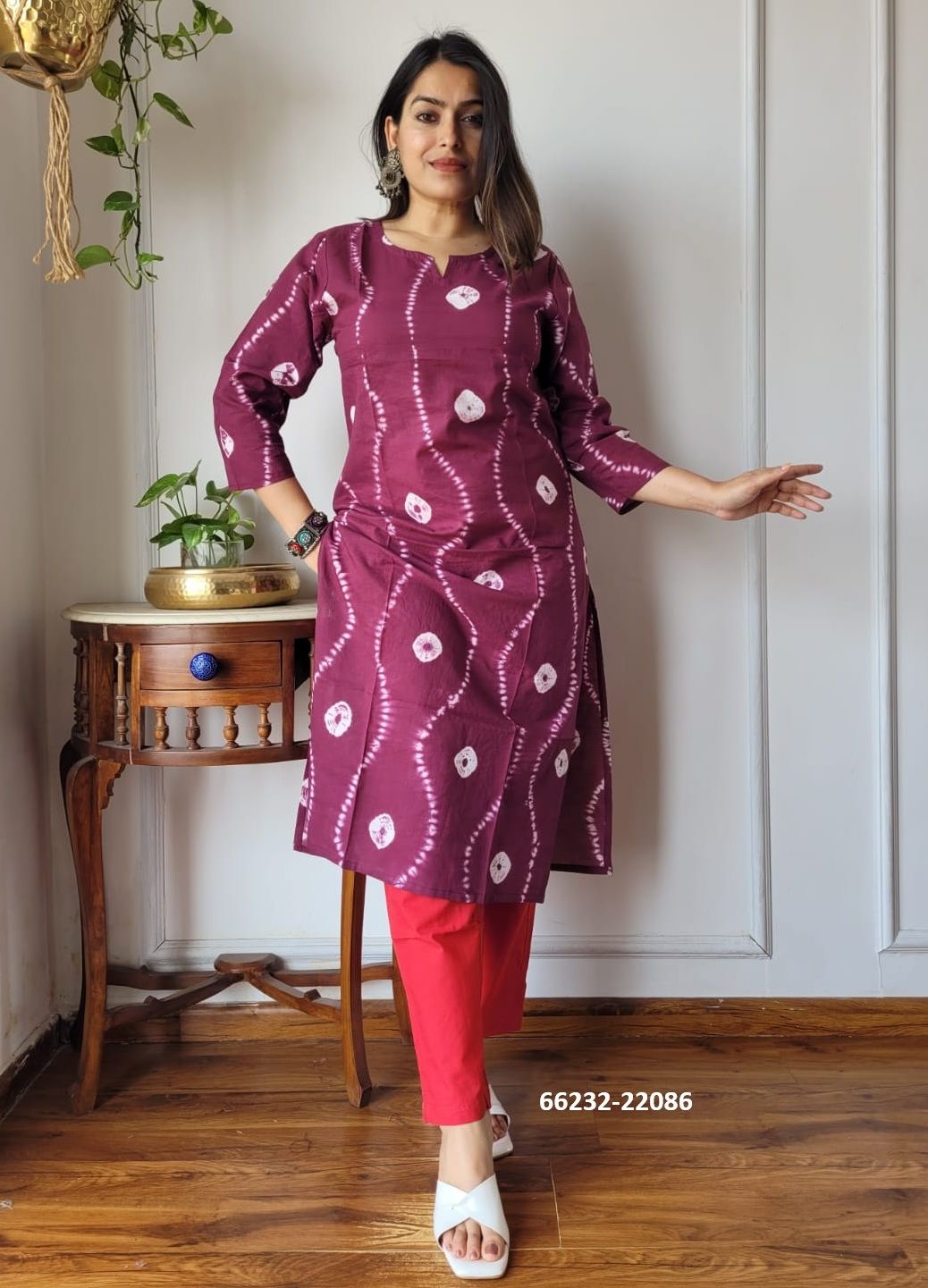 HAND BLOCK PRINTED CO-ORD SETS 4 - Catalog # 66232 (Set of 10 Tops With Bottoms) HAND BLOCK PRINTED CO-ORD SETS 4 - Catalog # 66232 (Set of 10 Tops With Bottoms)