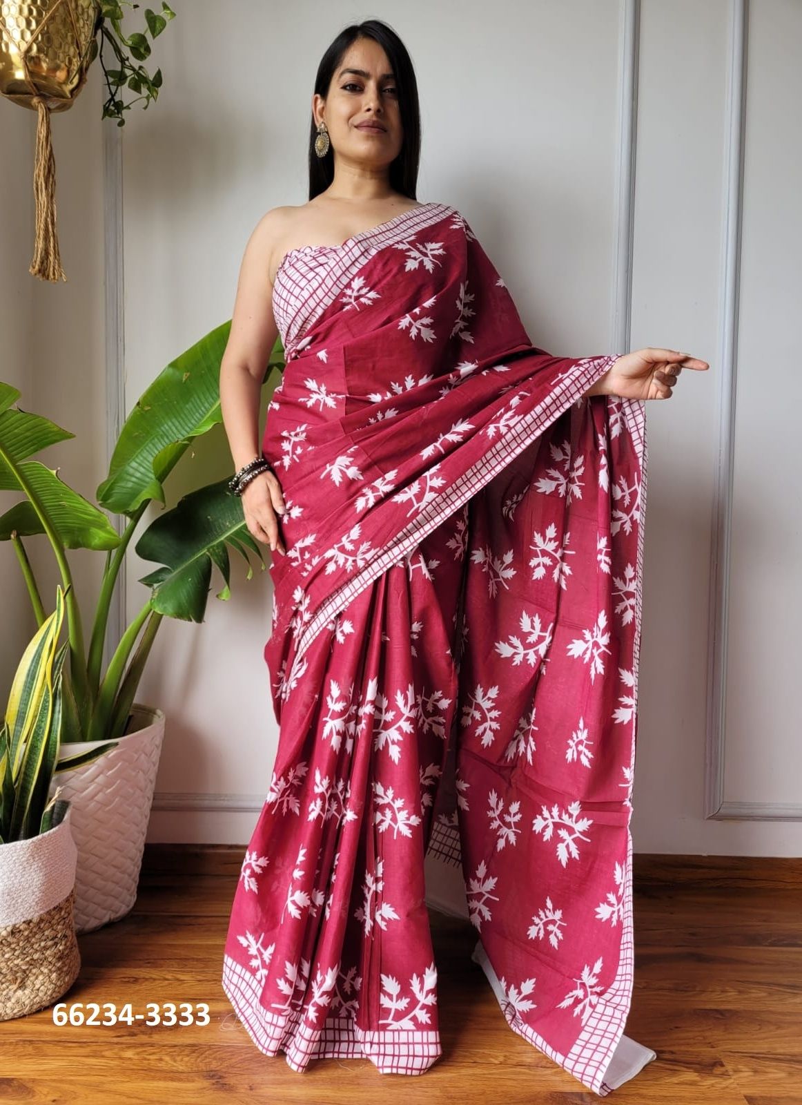 MUL MUL COTTON PRINTS 5 - Catalog # 66234 (Set of 10 Sarees)