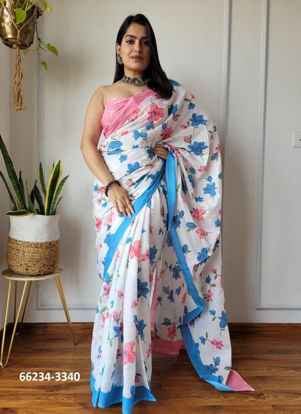 MUL MUL COTTON PRINTS 5 - Catalog # 66234 (Set of 10 Sarees)