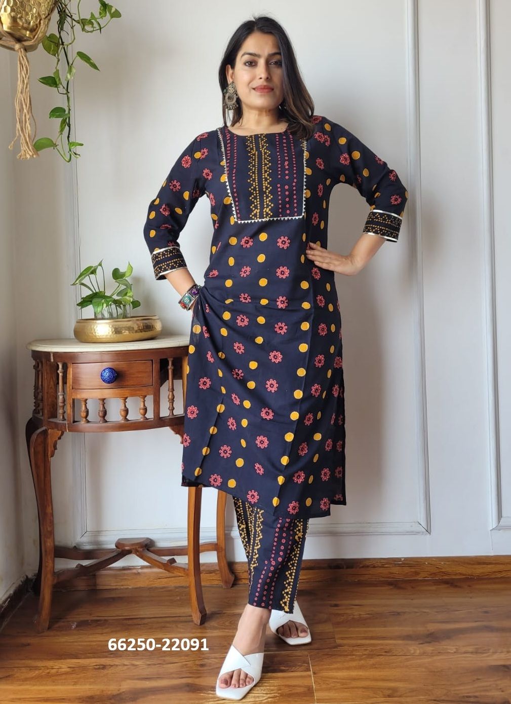 HAND BLOCK PRINTED CO-ORD SETS 5 - Catalog # 66250 (Set of 10 Tops With Bottoms) HAND BLOCK PRINTED CO-ORD SETS 5 - Catalog # 66250 (Set of 10 Tops With Bottoms)