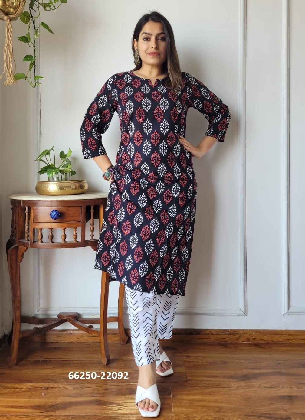 HAND BLOCK PRINTED CO-ORD SETS 5 - Catalog # 66250 (Set of 10 Tops With Bottoms) HAND BLOCK PRINTED CO-ORD SETS 5 - Catalog # 66250 (Set of 10 Tops With Bottoms)