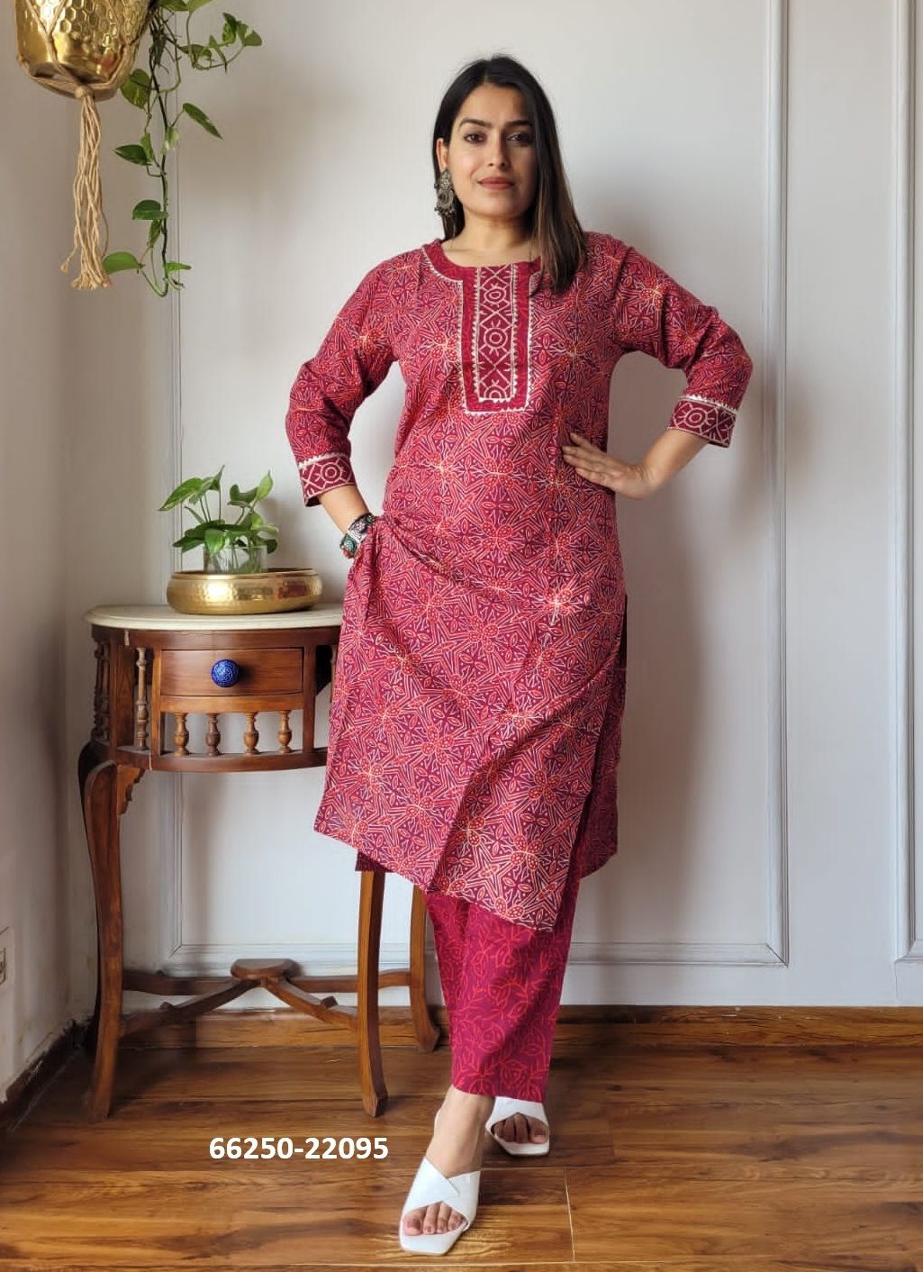 HAND BLOCK PRINTED CO-ORD SETS 5 - Catalog # 66250 (Set of 10 Tops With Bottoms) HAND BLOCK PRINTED CO-ORD SETS 5 - Catalog # 66250 (Set of 10 Tops With Bottoms)