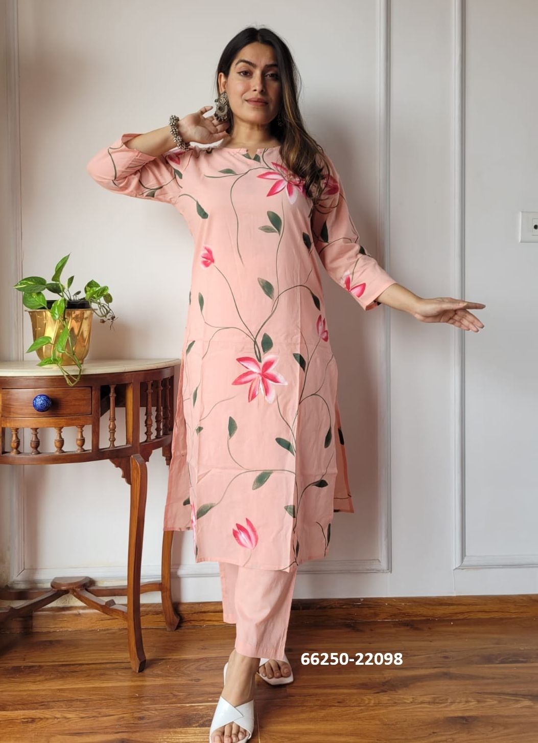 HAND BLOCK PRINTED CO-ORD SETS 5 - Catalog # 66250 (Set of 10 Tops With Bottoms) HAND BLOCK PRINTED CO-ORD SETS 5 - Catalog # 66250 (Set of 10 Tops With Bottoms)
