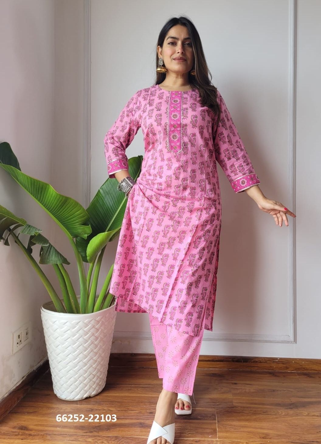 HAND BLOCK PRINTED CO-ORD SETS 6 - Catalog # 66252 (Set of 10 Tops With Bottoms) HAND BLOCK PRINTED CO-ORD SETS 6 - Catalog # 66252 (Set of 10 Tops With Bottoms)