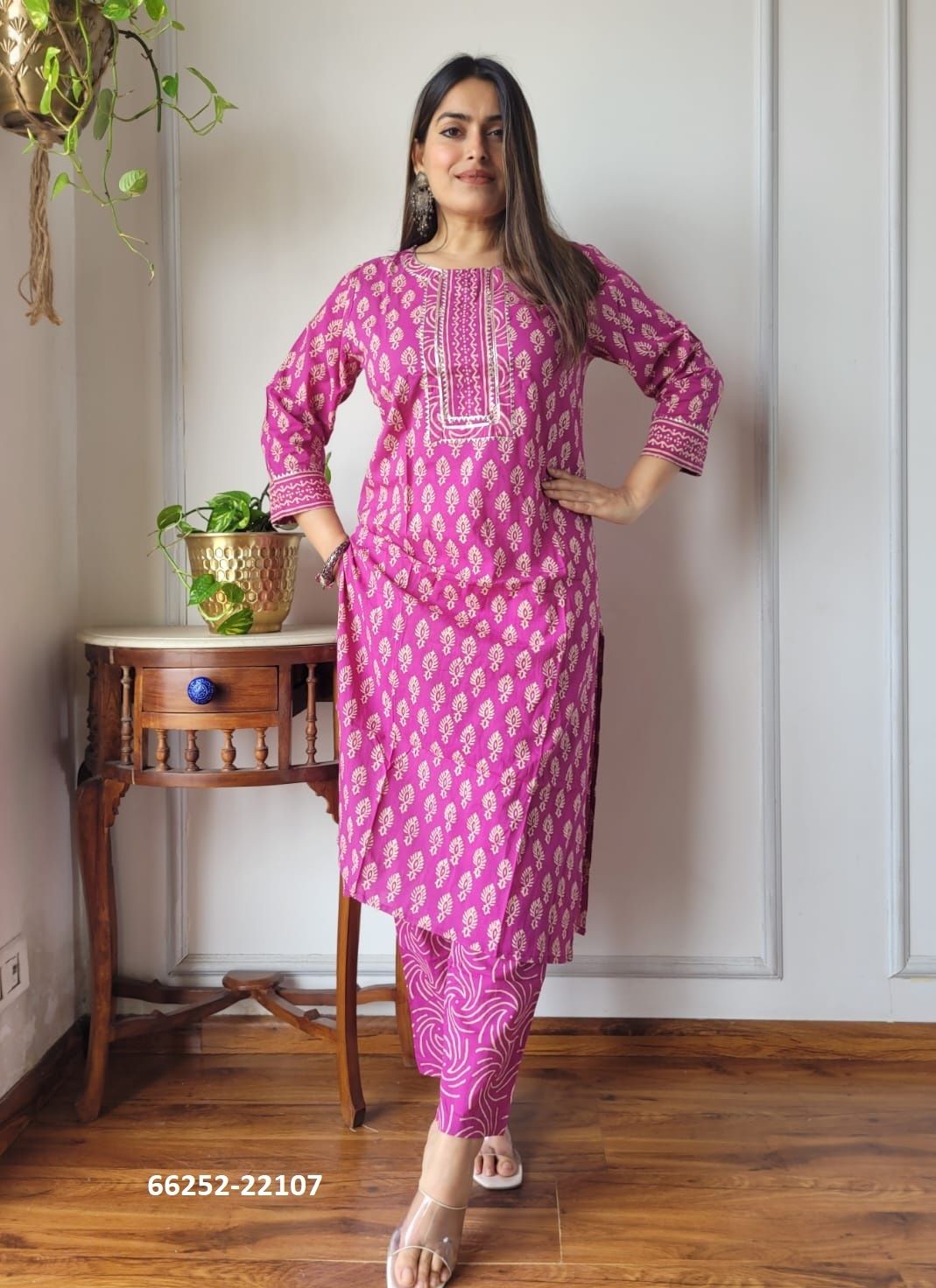HAND BLOCK PRINTED CO-ORD SETS 6 - Catalog # 66252 (Set of 10 Tops With Bottoms) HAND BLOCK PRINTED CO-ORD SETS 6 - Catalog # 66252 (Set of 10 Tops With Bottoms)