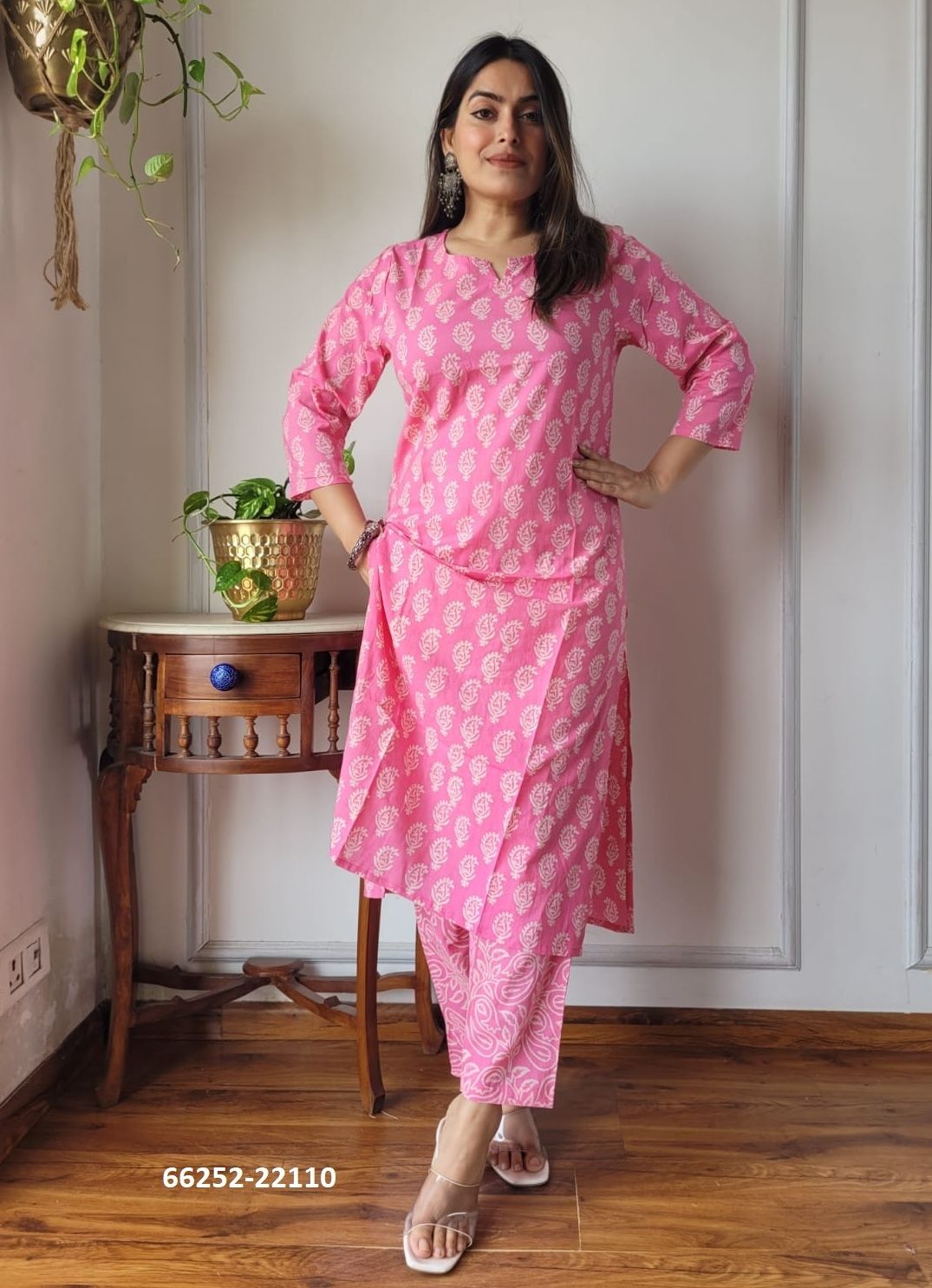 HAND BLOCK PRINTED CO-ORD SETS 6 - Catalog # 66252 (Set of 10 Tops With Bottoms) HAND BLOCK PRINTED CO-ORD SETS 6 - Catalog # 66252 (Set of 10 Tops With Bottoms)