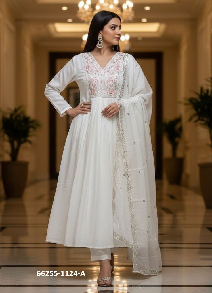 SERIES 1124 - Catalog # 66255 (Set of 3 Readymade Salwar Suits) SERIES 1124 - Catalog # 66255 (Set of 3 Readymade Salwar Suits)