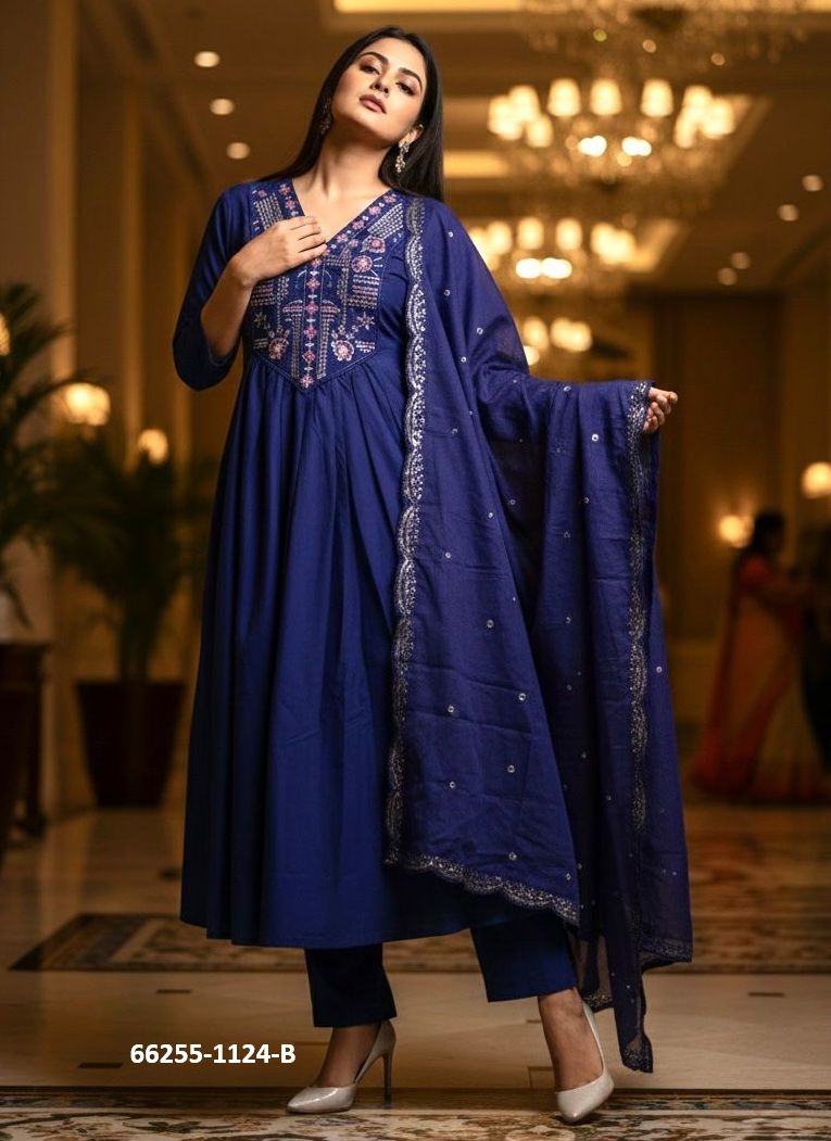 SERIES 1124 - Catalog # 66255 (Set of 3 Readymade Salwar Suits) SERIES 1124 - Catalog # 66255 (Set of 3 Readymade Salwar Suits)