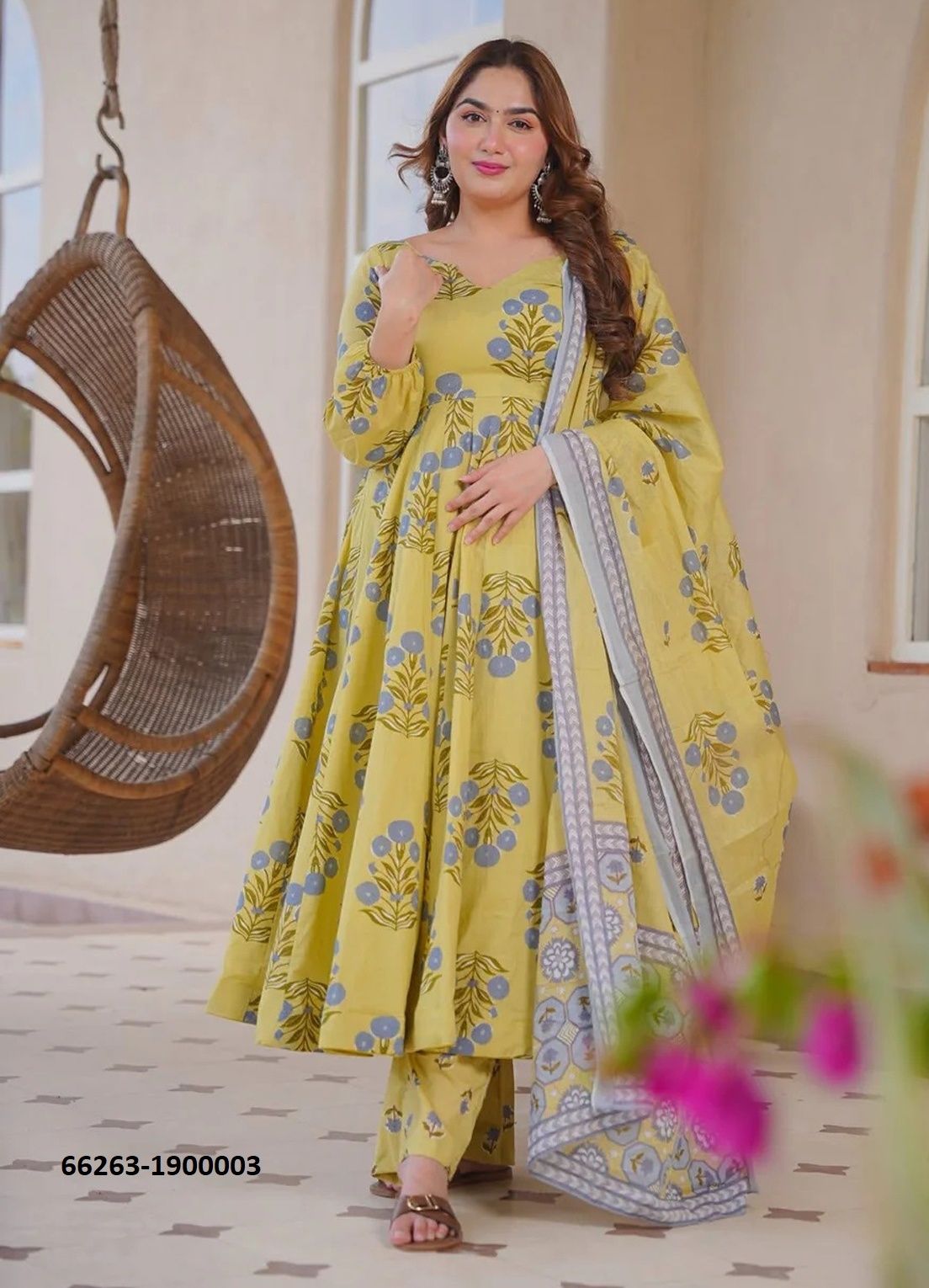 DEVI 19 - Catalog # 66263 (Set of 7 Readymade Salwar Suits)
