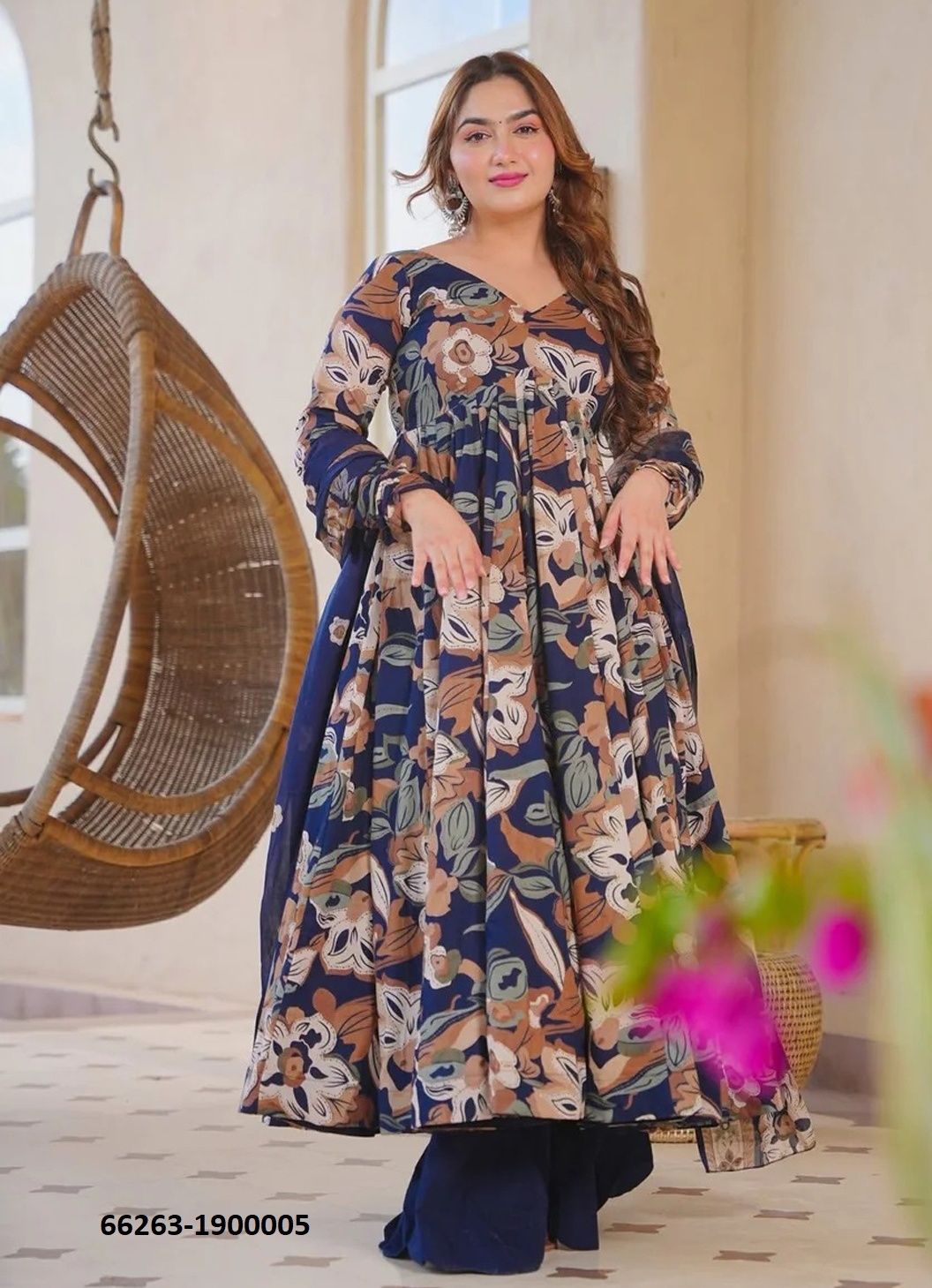 DEVI 19 - Catalog # 66263 (Set of 7 Readymade Salwar Suits)
