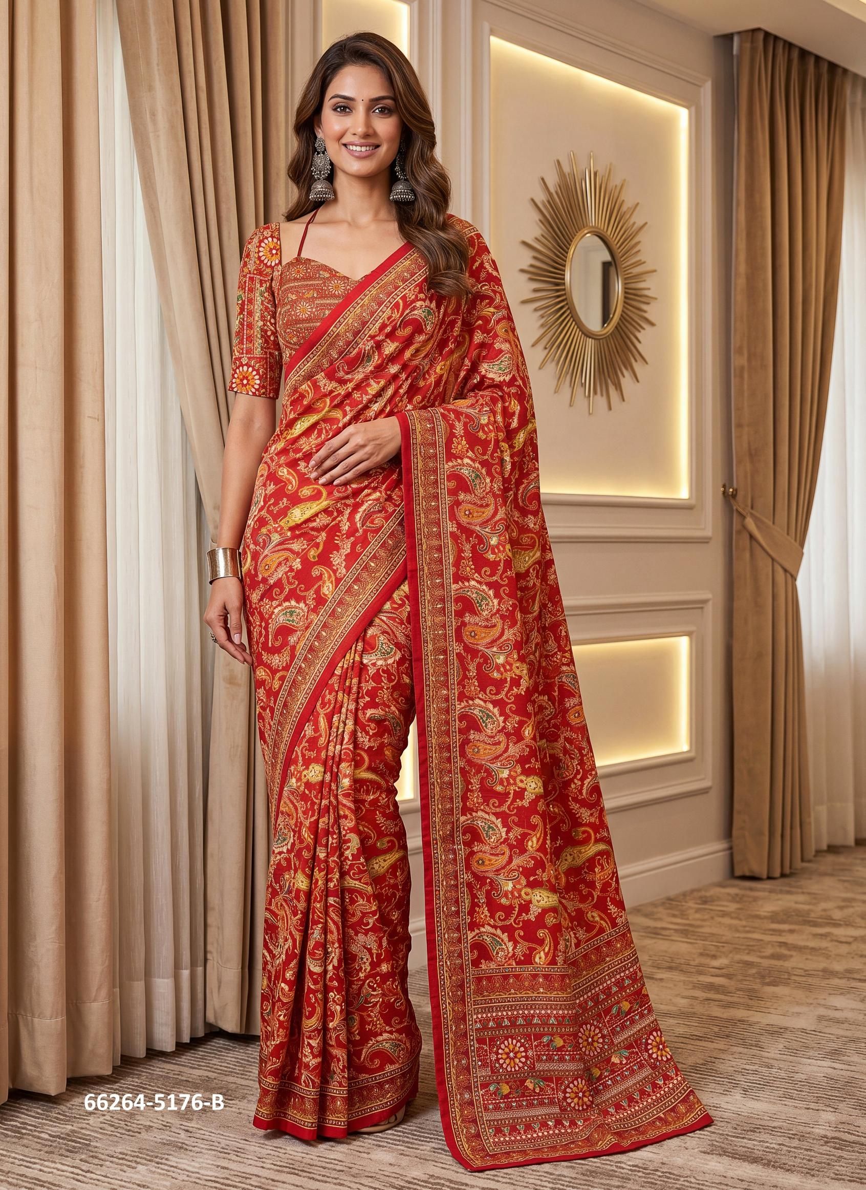 SERIES 5176 - Catalog # 66264 (Set of 8 Sarees)