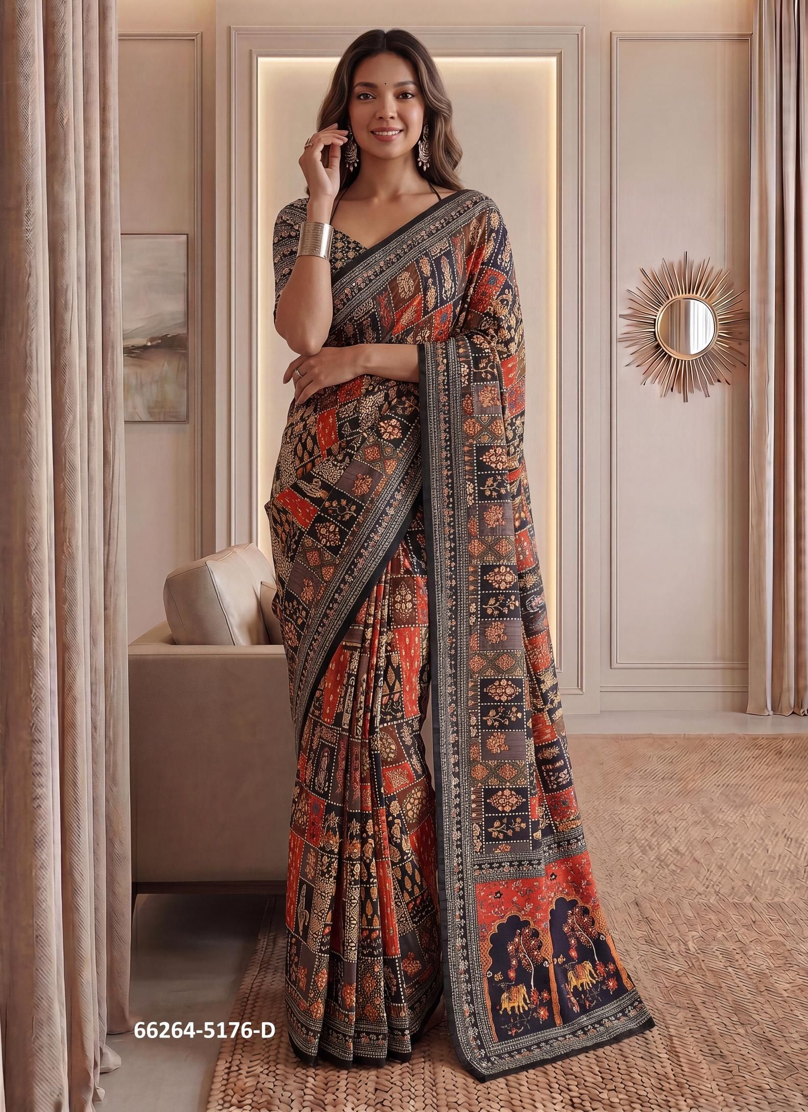SERIES 5176 - Catalog # 66264 (Set of 8 Sarees)