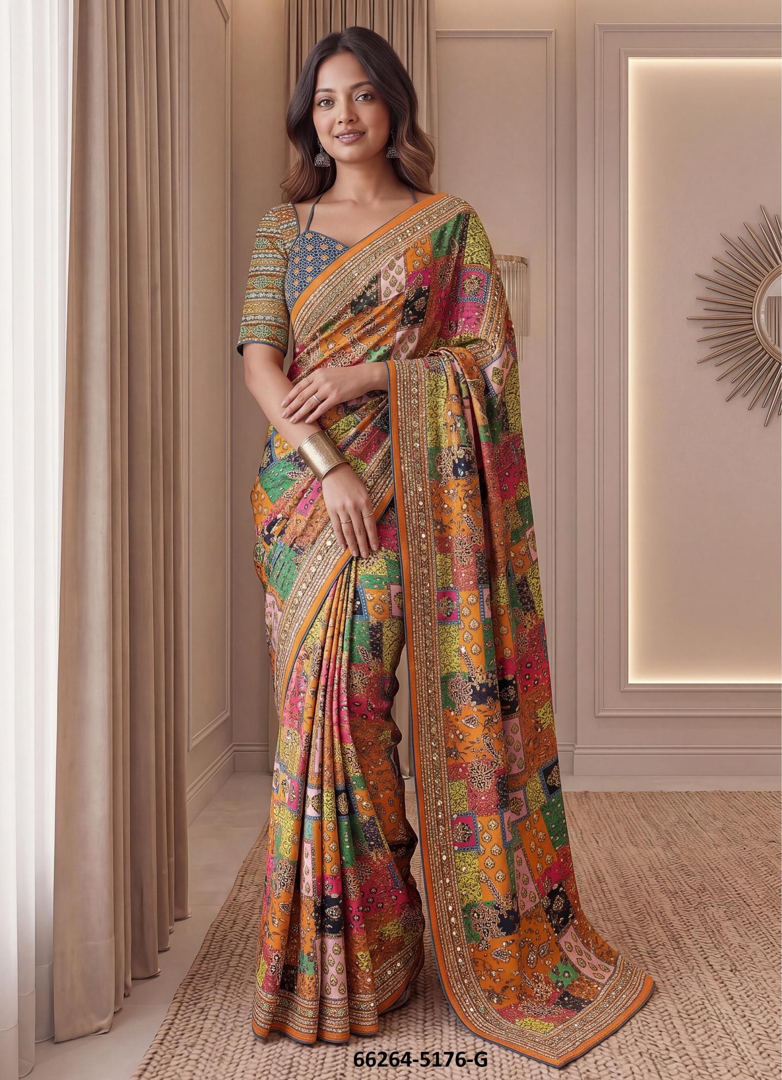 SERIES 5176 - Catalog # 66264 (Set of 8 Sarees)