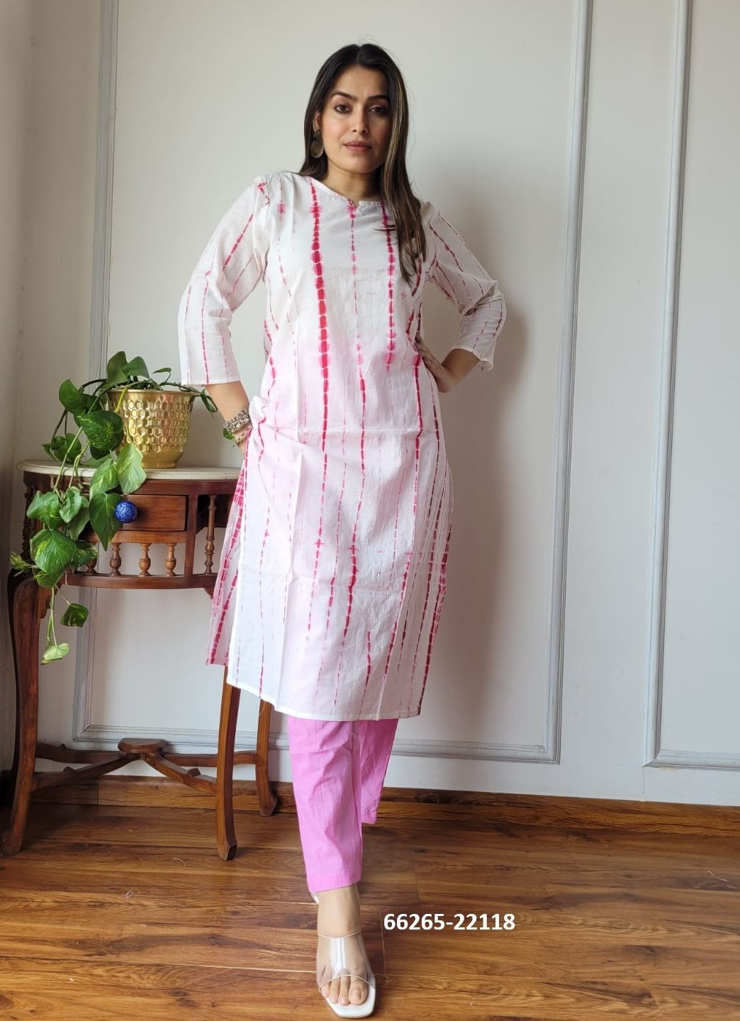 HAND BLOCK PRINTED CO-ORD SETS 7 - Catalog # 66265 (Set of 10 Tops With Bottoms)