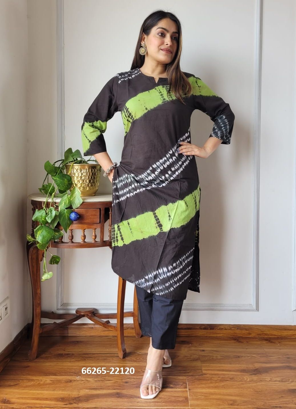 HAND BLOCK PRINTED CO-ORD SETS 7 - Catalog # 66265 (Set of 10 Tops With Bottoms)