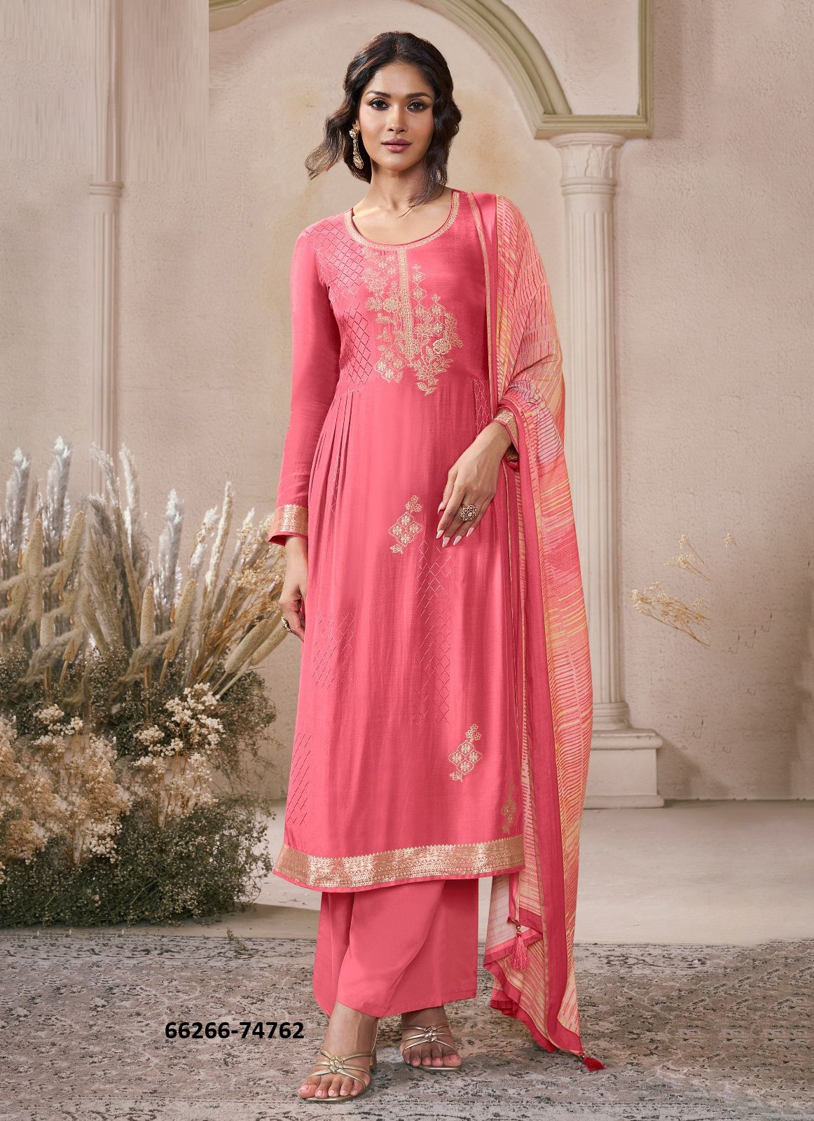 NAVYA 4 - Catalog # 66266 (Set of 4 Readymade Salwar Suits)