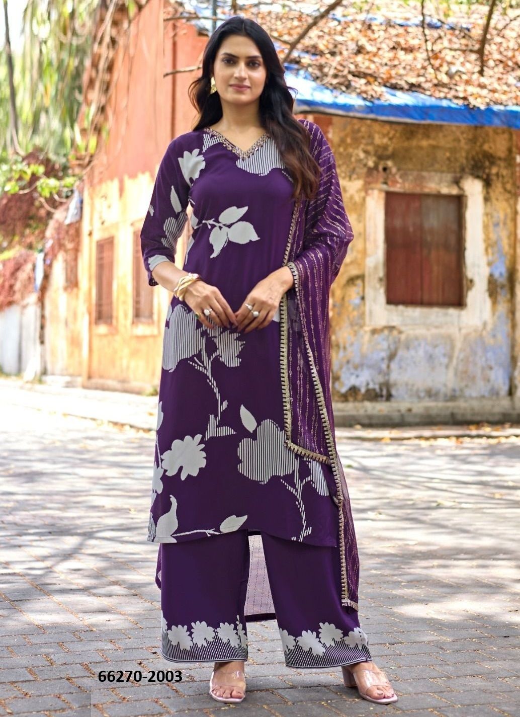 NATASHA - Catalog # 66270 (Set of 6 Readymade Salwar Suits)