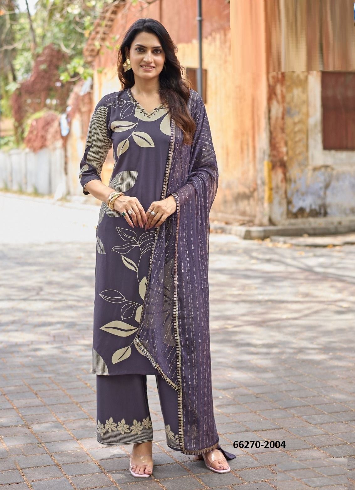 NATASHA - Catalog # 66270 (Set of 6 Readymade Salwar Suits)