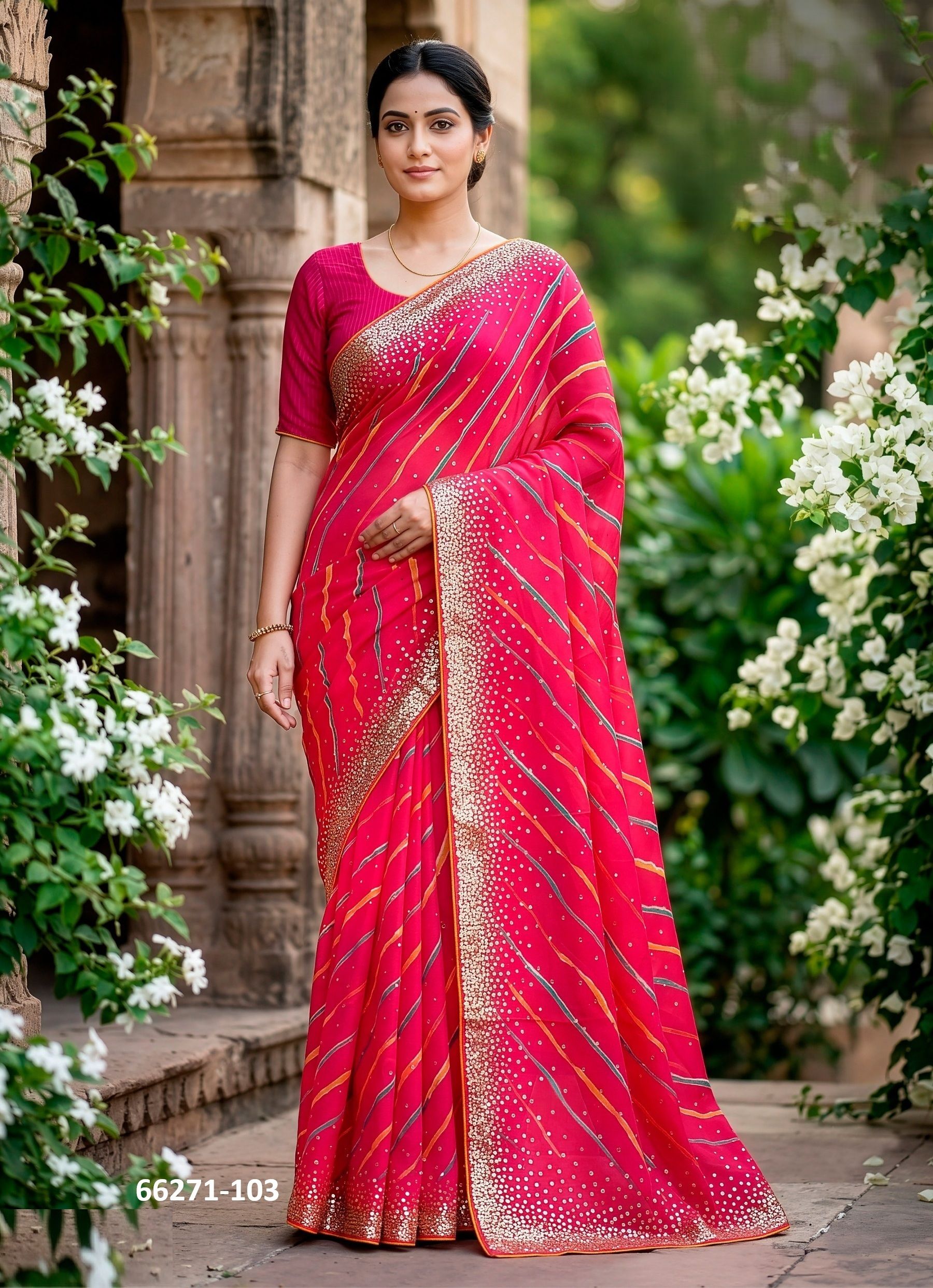 VEDA 1 - Catalog # 66271 (Set of 6 Sarees)