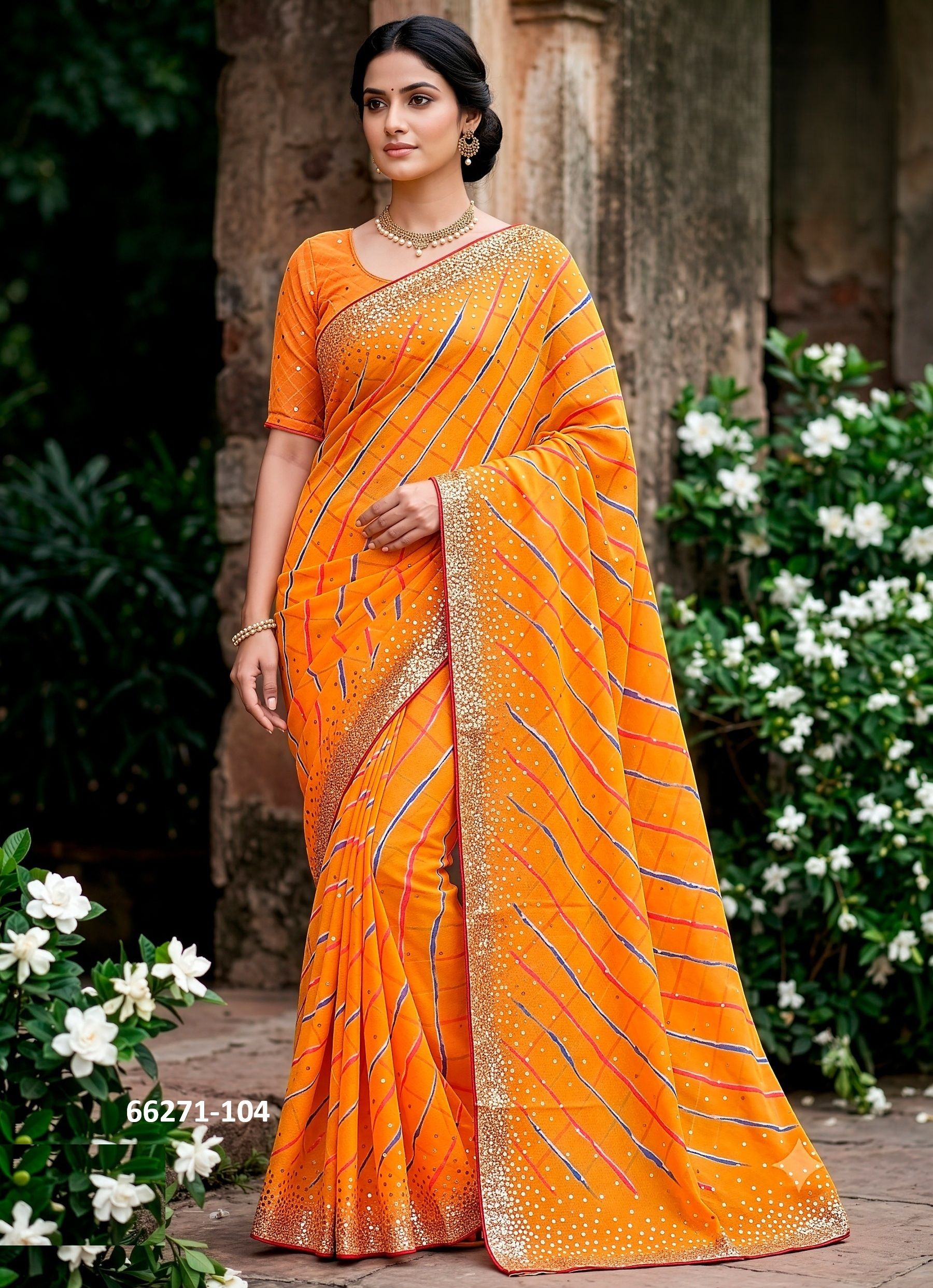 VEDA 1 - Catalog # 66271 (Set of 6 Sarees)