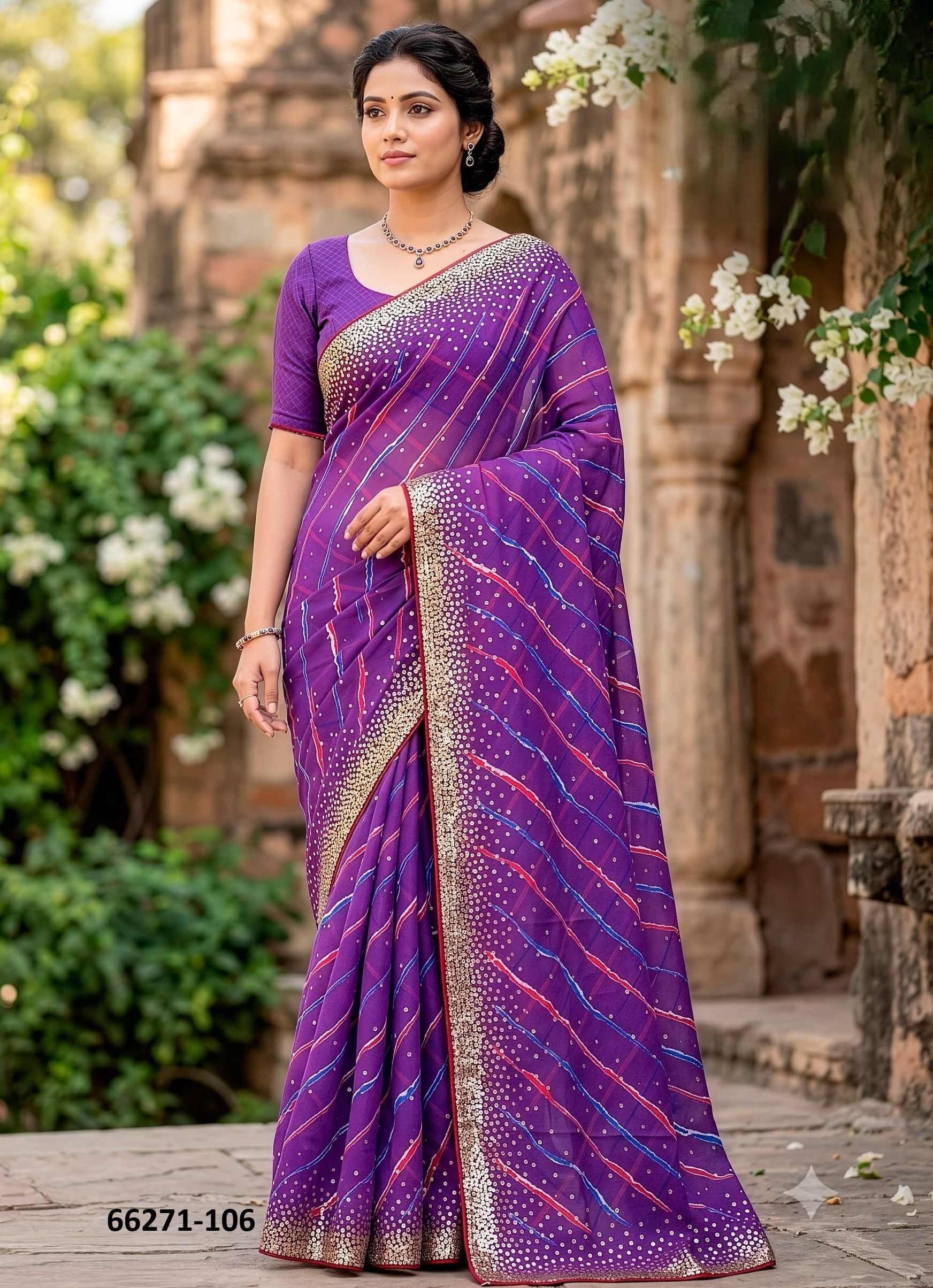 VEDA 1 - Catalog # 66271 (Set of 6 Sarees)