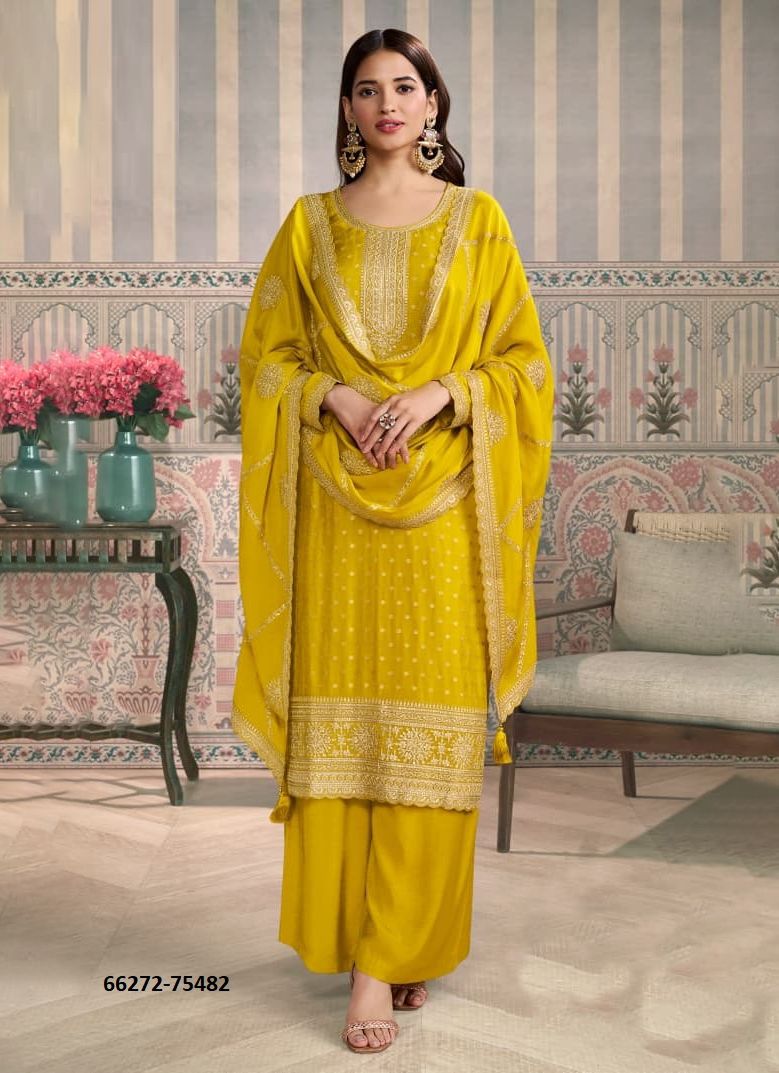 JASLEEN - Catalog # 66272 (Set of 4 Readymade Salwar Suits)
