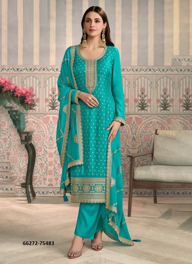 JASLEEN - Catalog # 66272 (Set of 4 Readymade Salwar Suits)