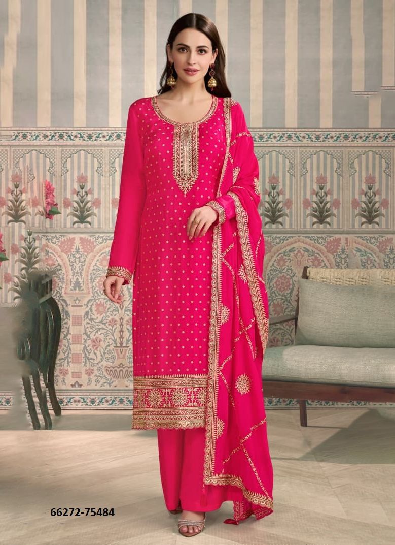 JASLEEN - Catalog # 66272 (Set of 4 Readymade Salwar Suits)
