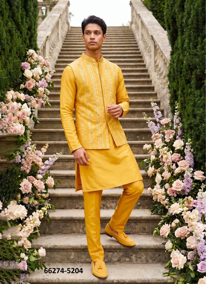 WEDDING COLLECTION 52 - Catalog # 66274 (Set of 5 Men's Ethnic Wear) WEDDING COLLECTION 52 - Catalog # 66274 (Set of 5 Men's Ethnic Wear)