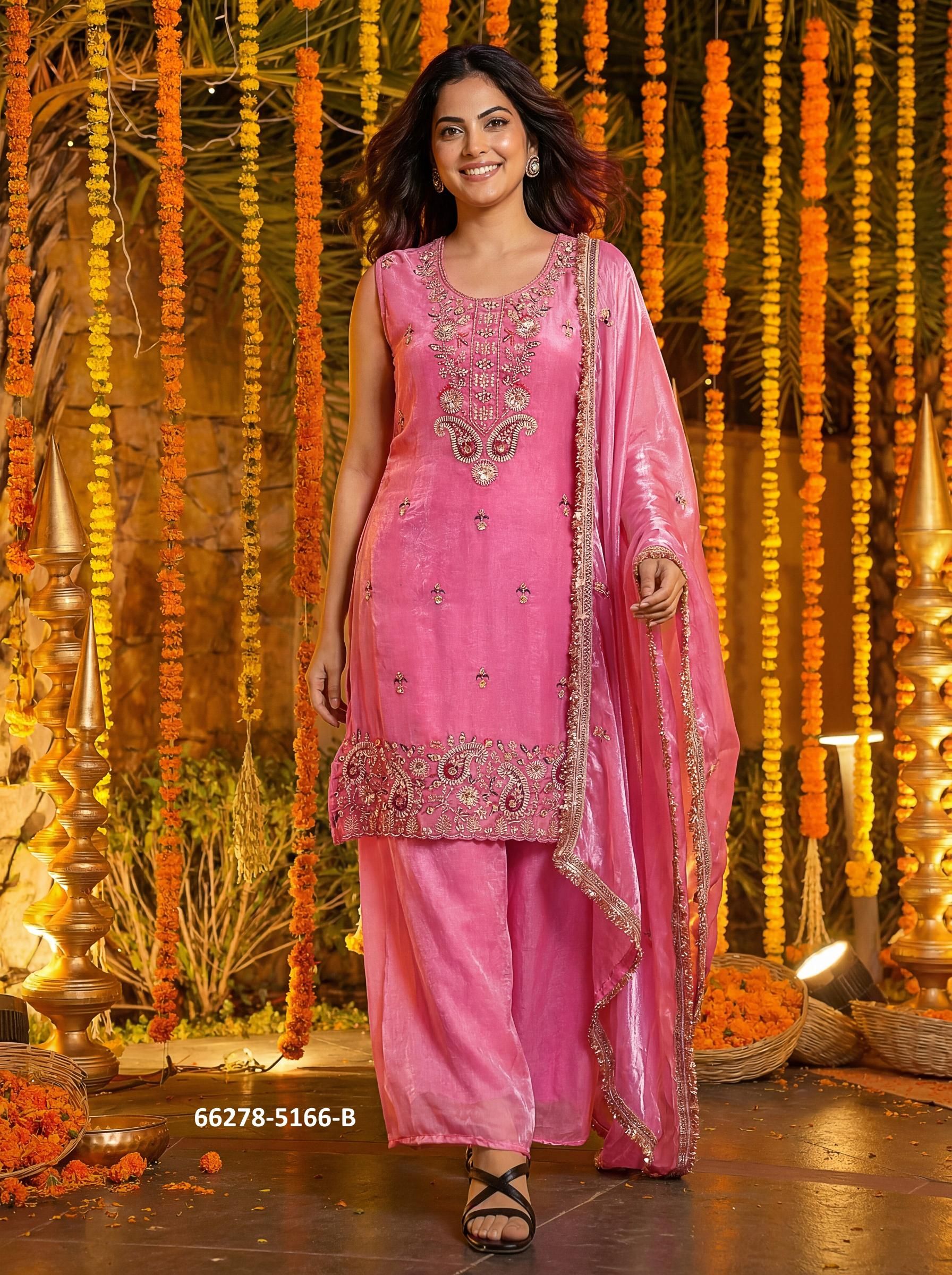 SERIES 5166 - Catalog # 66278 (Set of 2 Readymade Salwar Suits)