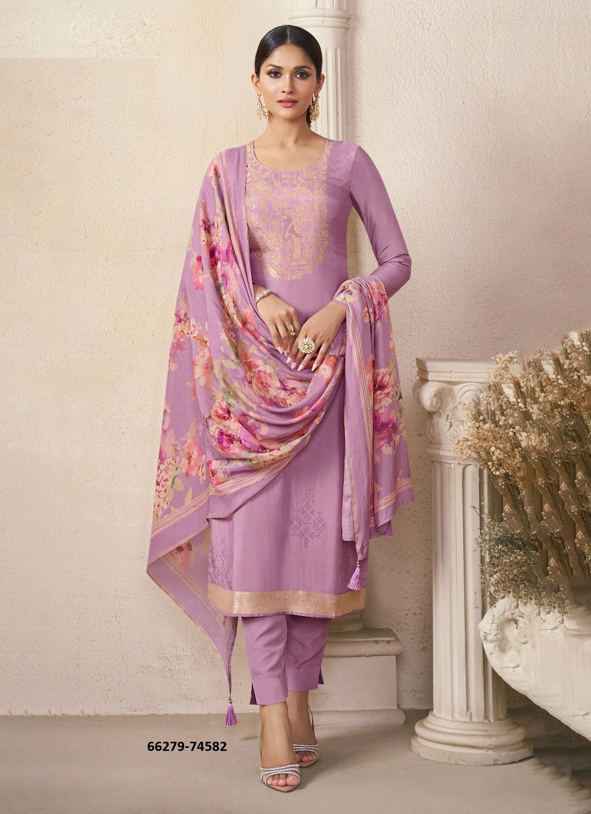NAVYA 2 - Catalog # 66279 (Set of 4 Readymade Salwar Suits)