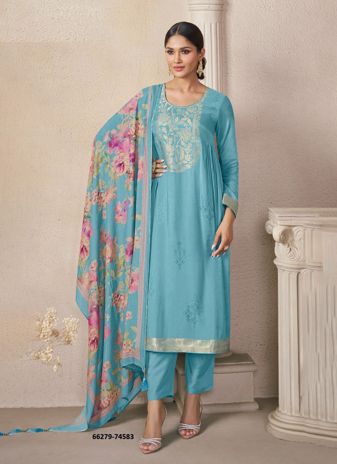 NAVYA 2 - Catalog # 66279 (Set of 4 Readymade Salwar Suits)