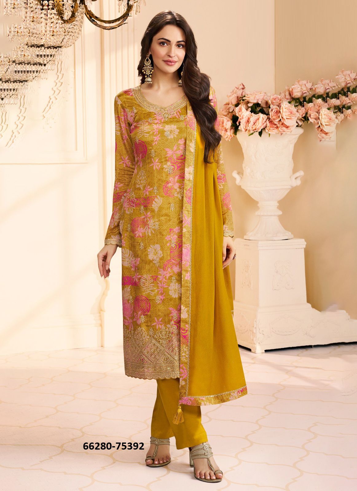 ROOP - Catalog # 66280 (Set of 4 Readymade Salwar Suits)
