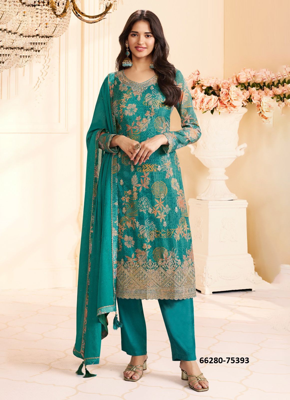 ROOP - Catalog # 66280 (Set of 4 Readymade Salwar Suits)