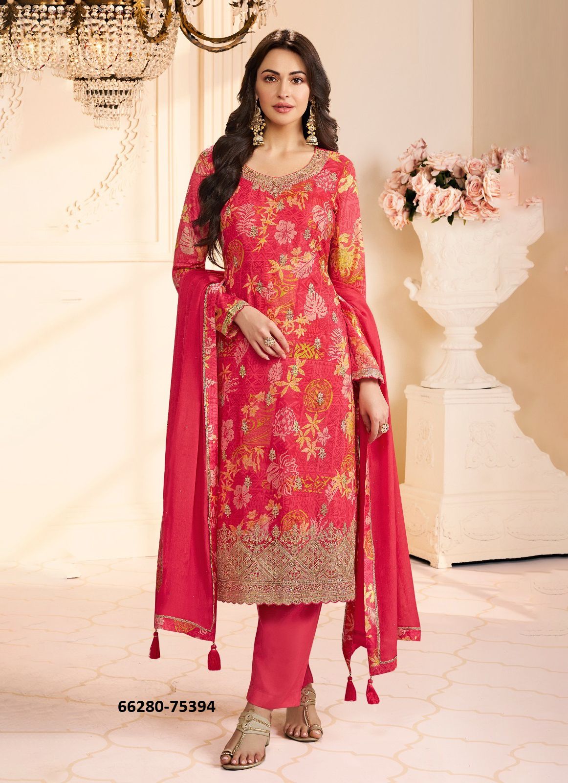 ROOP - Catalog # 66280 (Set of 4 Readymade Salwar Suits)