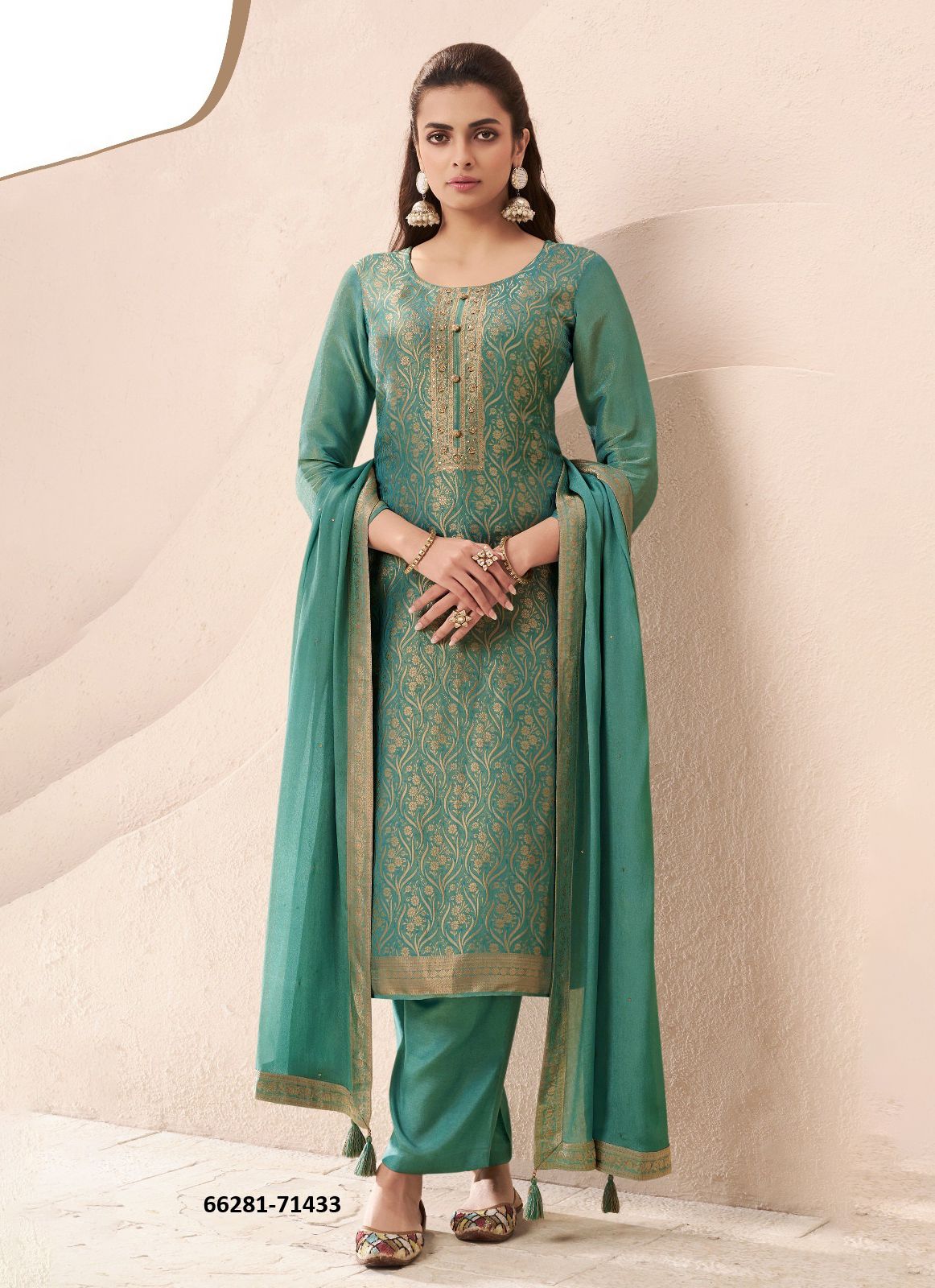STAR - Catalog # 66281 (Set of 4 Readymade Salwar Suits)