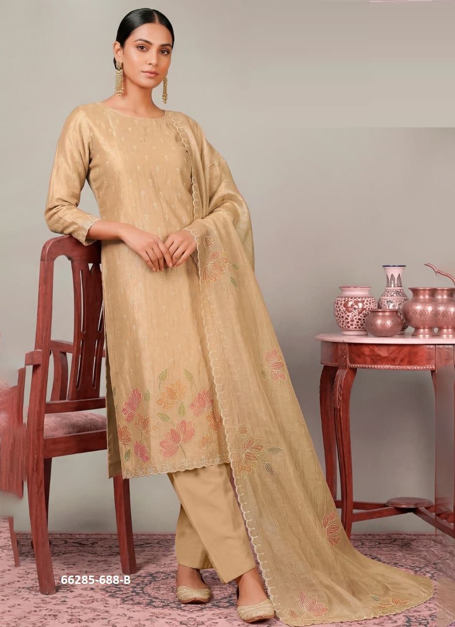 MANILATA - Catalog # 66285 (Set of 4 Readymade Salwar Suits)