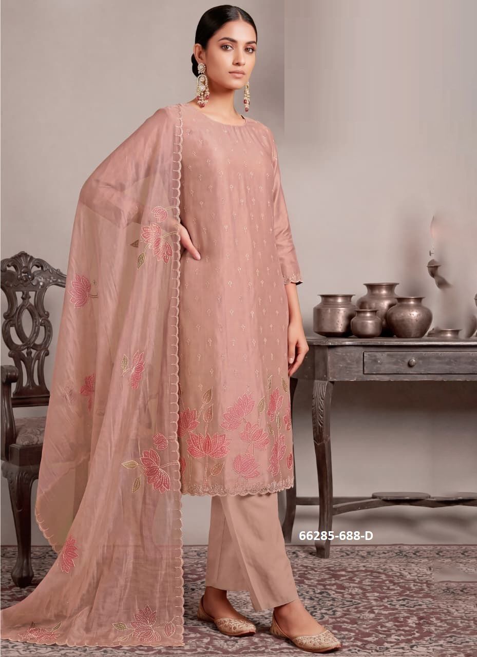 MANILATA - Catalog # 66285 (Set of 4 Readymade Salwar Suits)