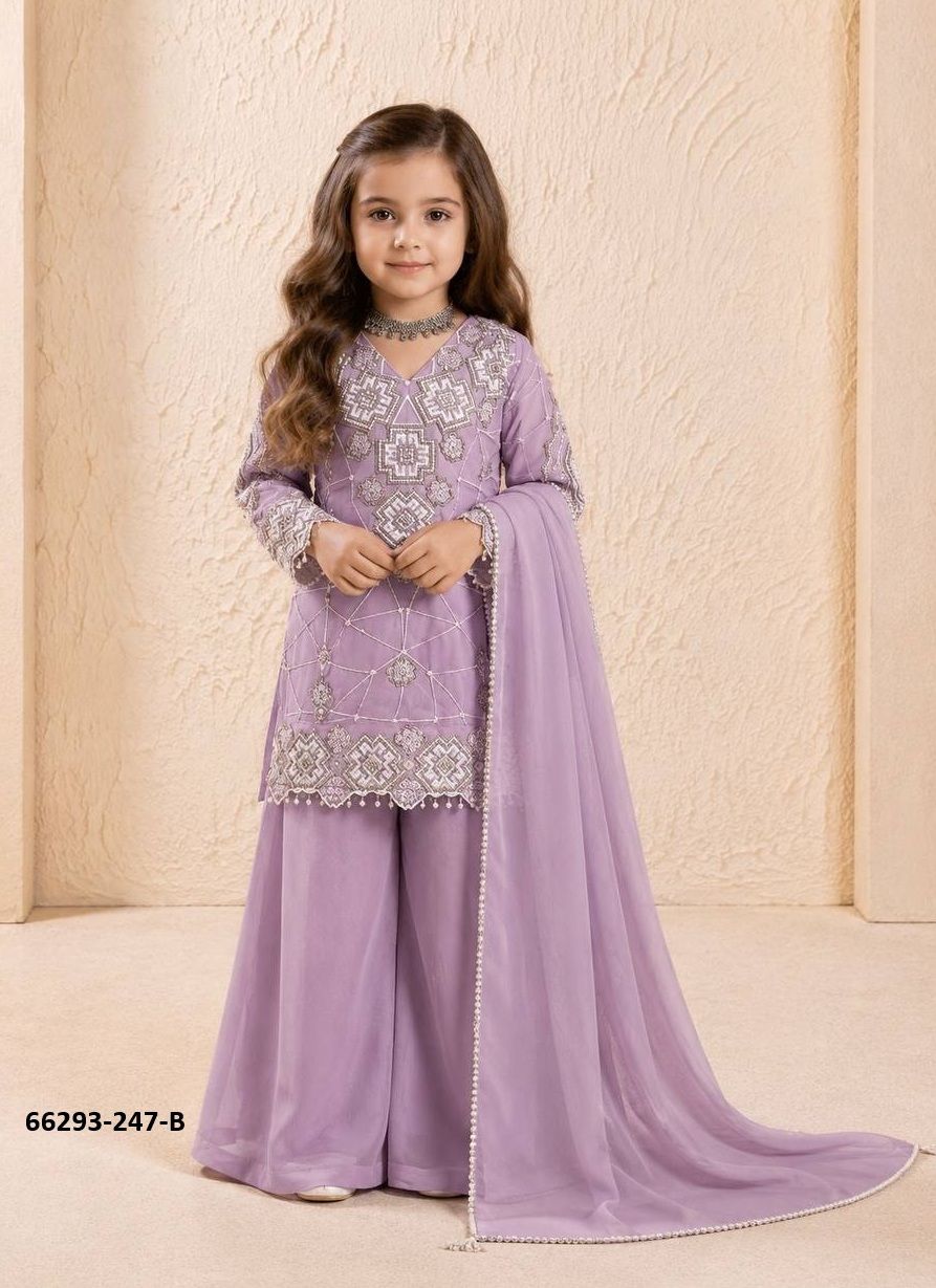 KIDS SERIES 247 - Catalog # 66293 (Set of 4 Readymade Salwar Suits)