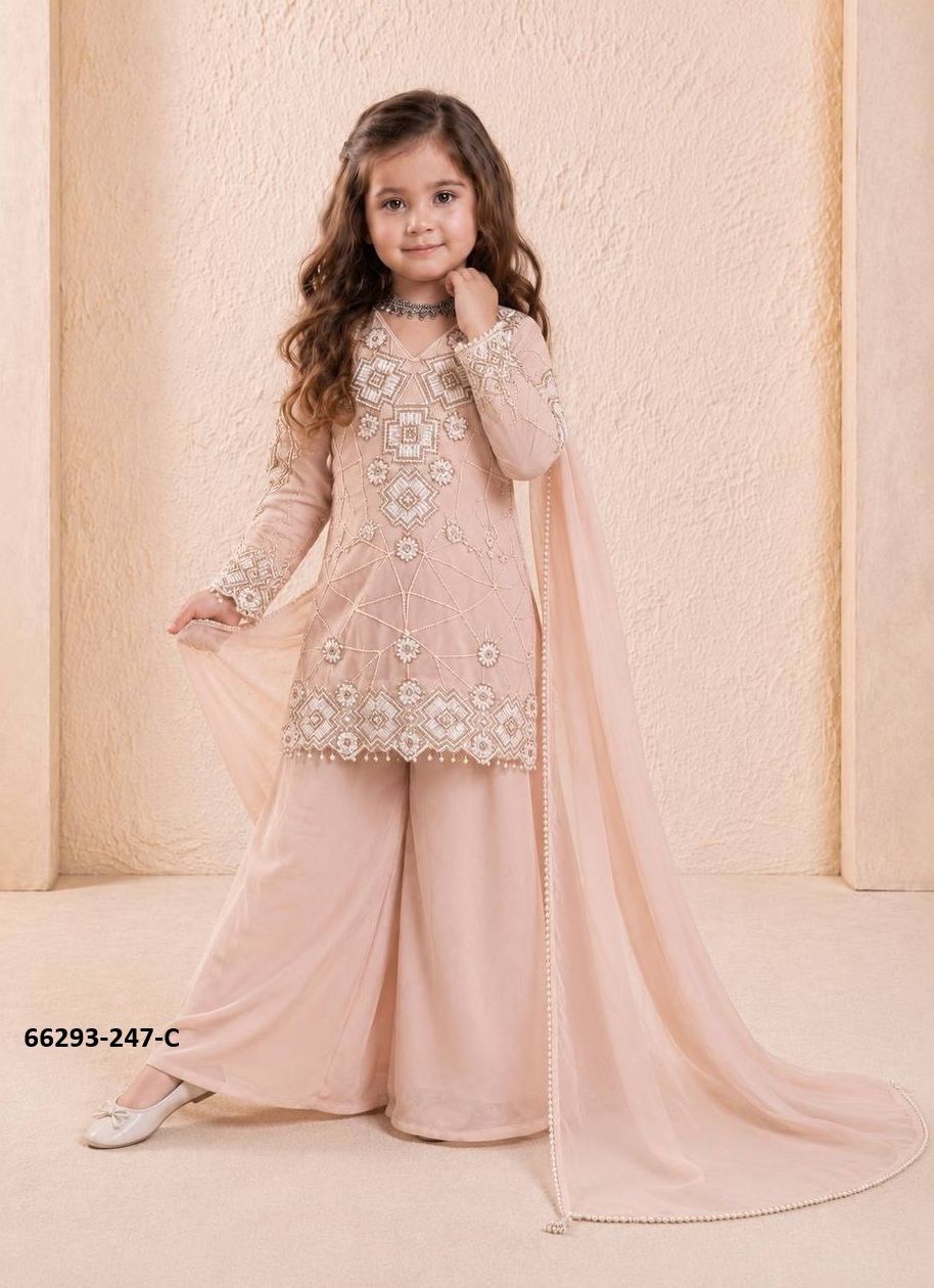 KIDS SERIES 247 - Catalog # 66293 (Set of 4 Readymade Salwar Suits)
