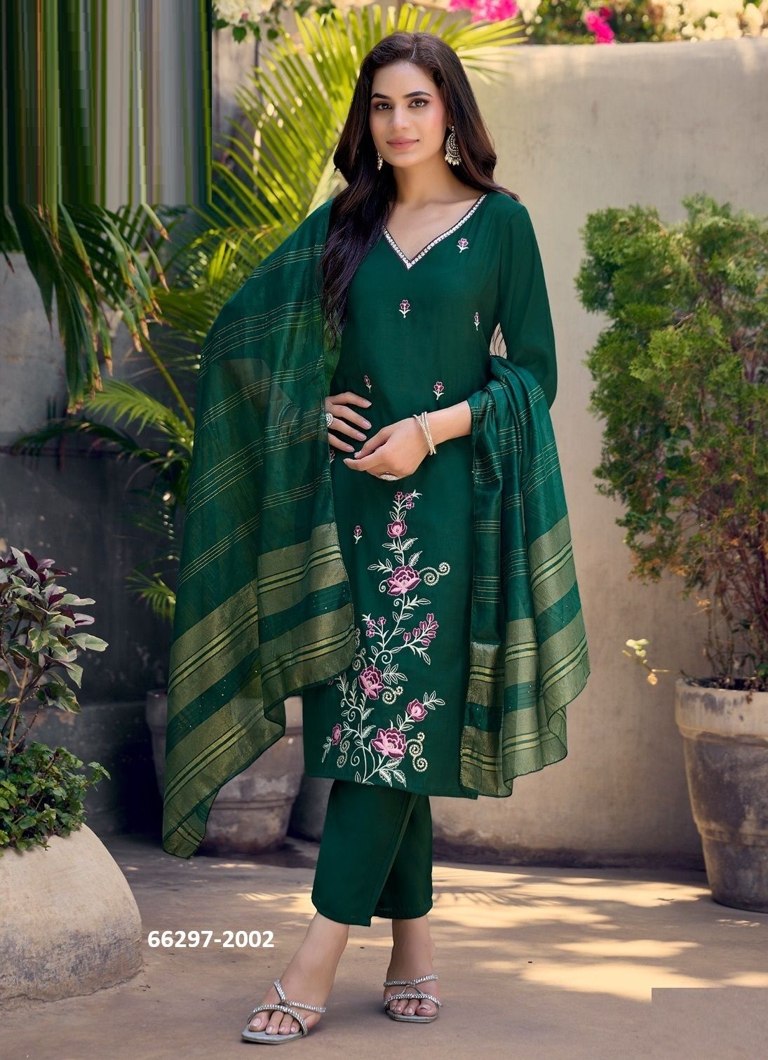 RAAHI 2 - Catalog # 66297 (Set of 8 Readymade Salwar Suits)